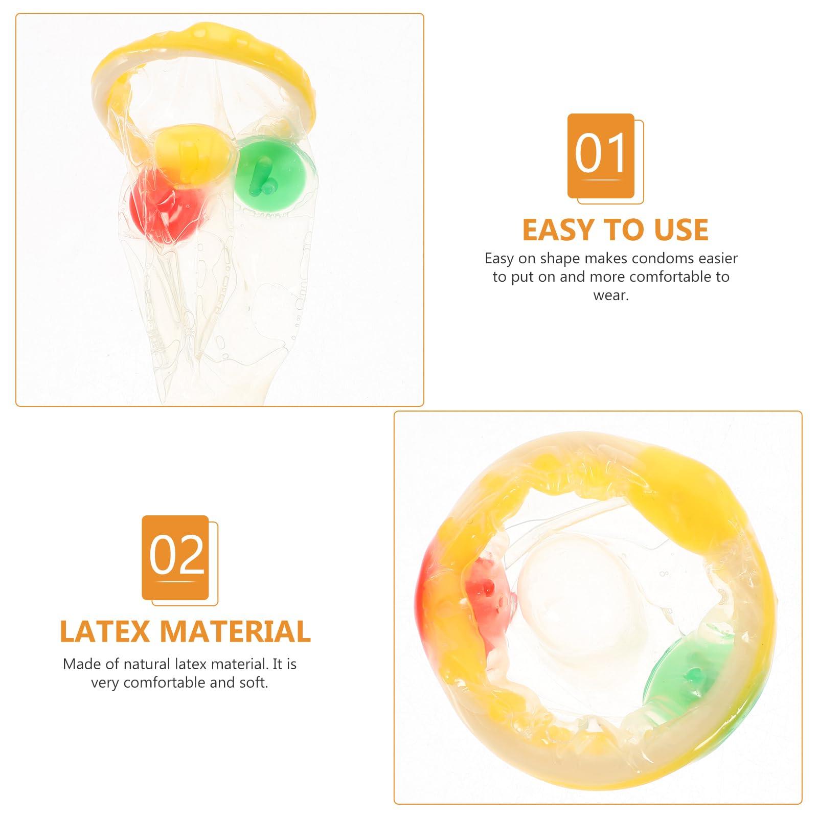 GALPADA Gifts 9pcs Colorful Flower Condoms Safe Sleeve Adult Life Supplies Ultra- Thin Health Products (Small Flower) - Image 4