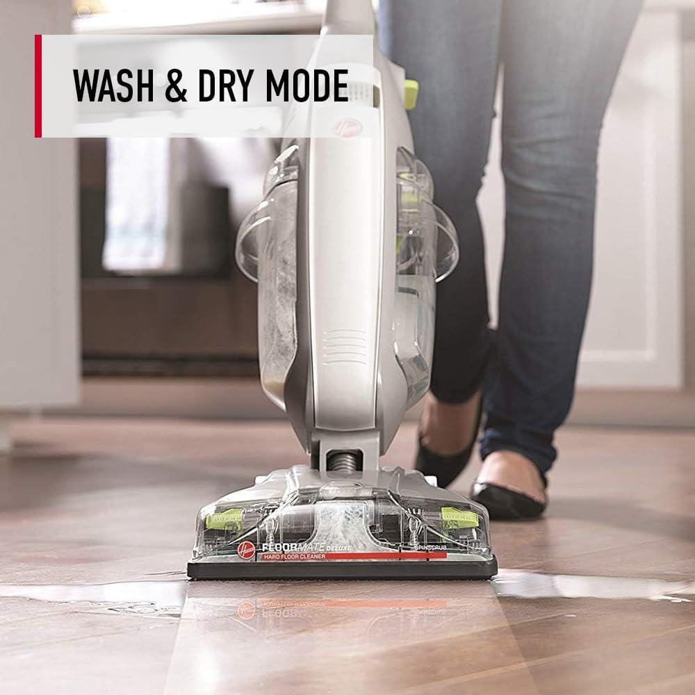 Hoover FloorMate Deluxe Hard Floor Cleaner Machine, Lightweight Cleaning Machine, Floor Scrubber with Spin Scrub Brushes, Wash and Dry Mode, Ideal for Hardwood, Vinyl, Tile, Laminate and More - Image 3