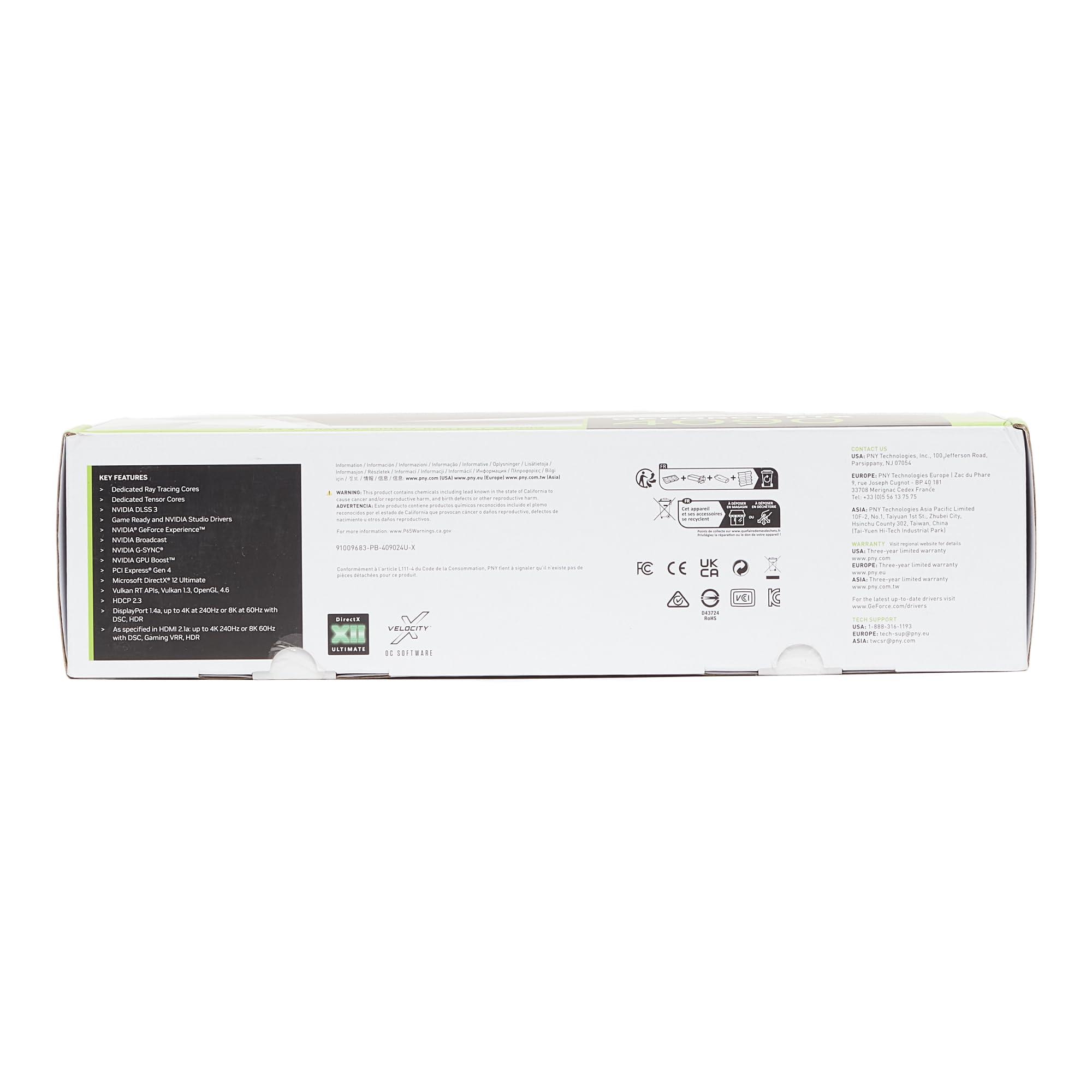 PNY GeForce RTX™ 4090 24GB Verto™ Triple Fan Graphics Card DLSS 3 (384-bit PCIe 4.0, GDDR6X, Supports 4k, Anti-Sag Bracket, HDMI/DisplayPort) - Image 16