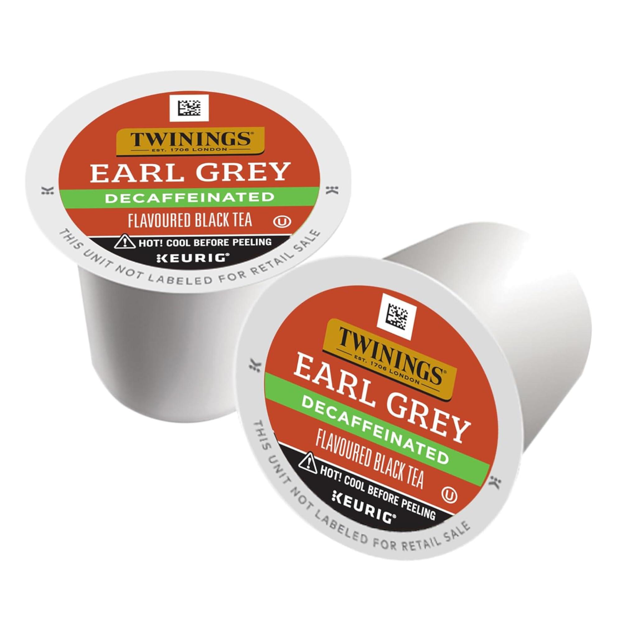 Twinings Decaf Earl Grey K-Cup Pods for Keurig, Decaffeinated Black Tea Flavoured with Citrus and Bergamot, 24 Count (Pack of 2) - Image 3