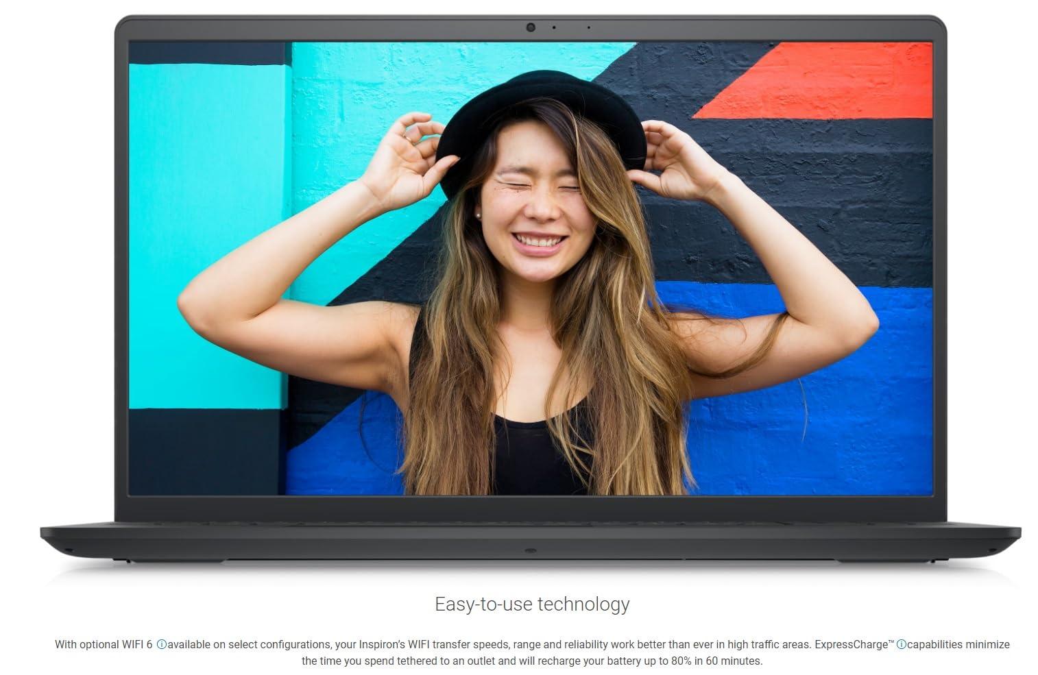 Dell 2023 Inspiron 15 Business Laptop, 15.6" 1920x1080 FHD, 12th Gen Intel i5-1235U 4.4 GHz,16G RAM, 512G SSD, Win 11 Pro, Webcam, Bluetooth, Carbon Black - Image 6