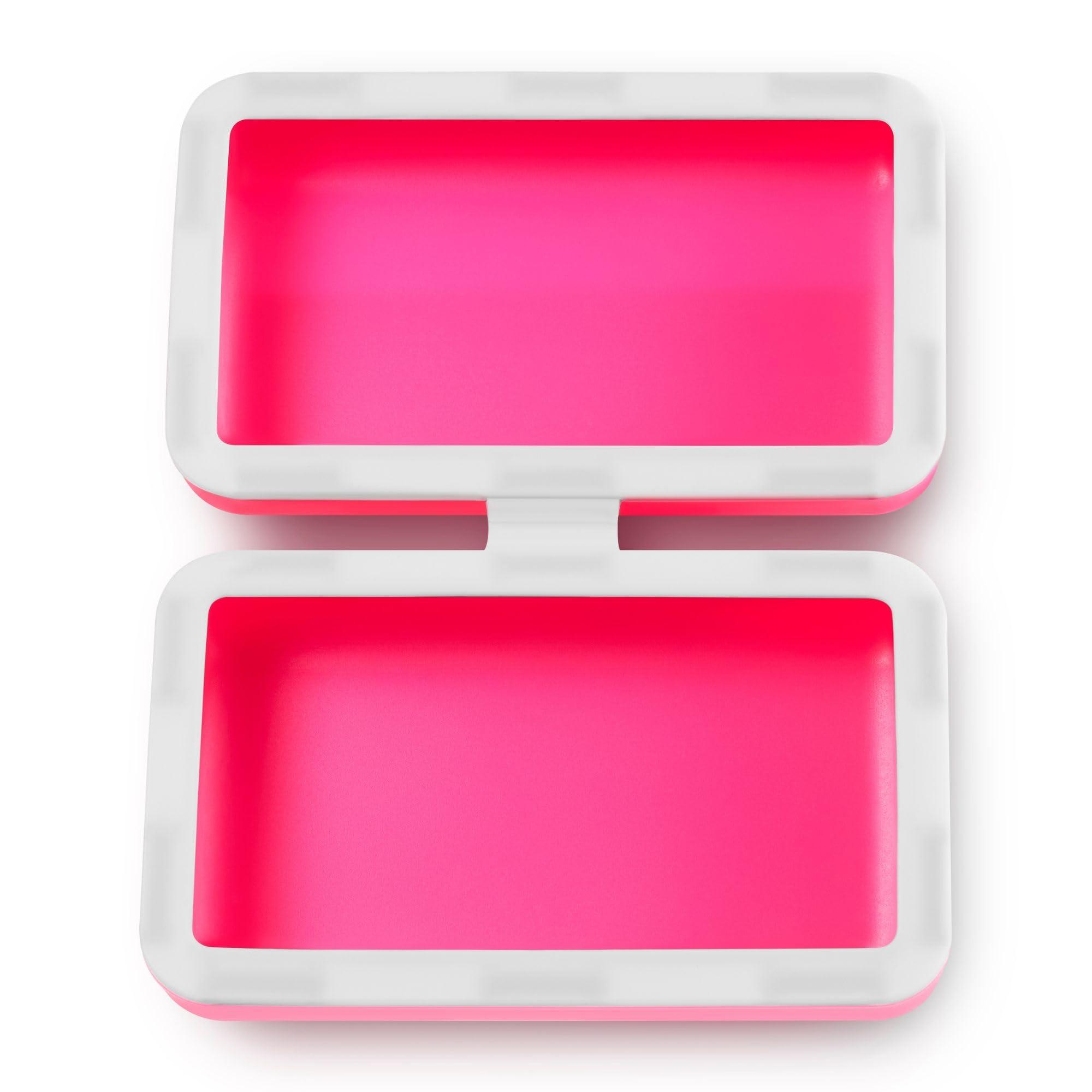 BRIXY Beauty Bar Travel Case Set – 3 Pack Soap Bar Travel Containers, Leakproof Portable Soap Holder, Durable Silicone, Magnetic Seal, TSA Friendly (Pink, Purple, Green) - Image 9