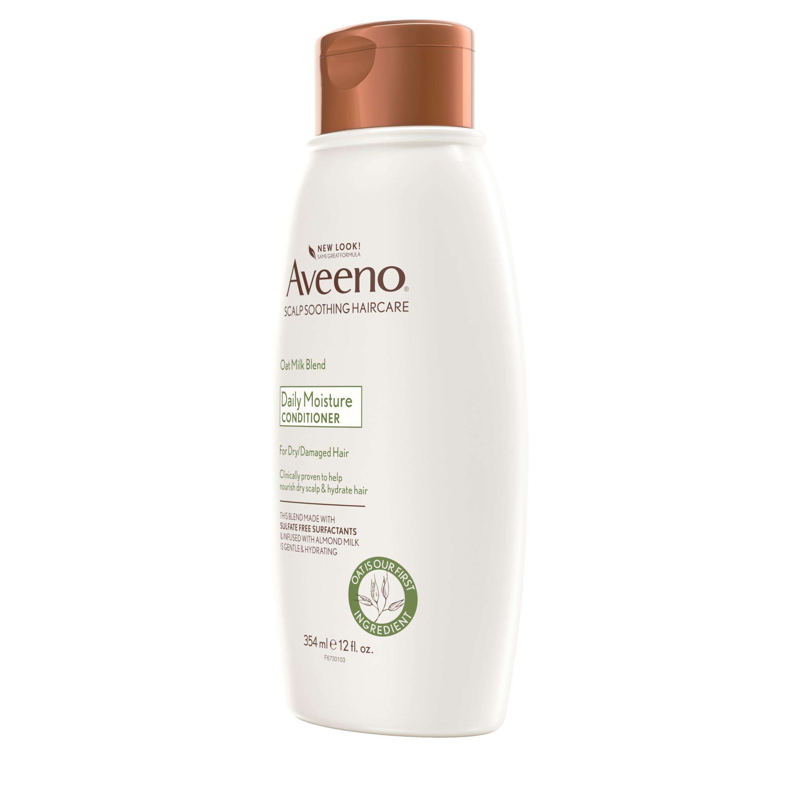 Aveeno Oat Milk Blend Moisturizing Conditioner, Ultra-Hydrating, for Dry, Damaged Hair, 12 fl oz - Image 6