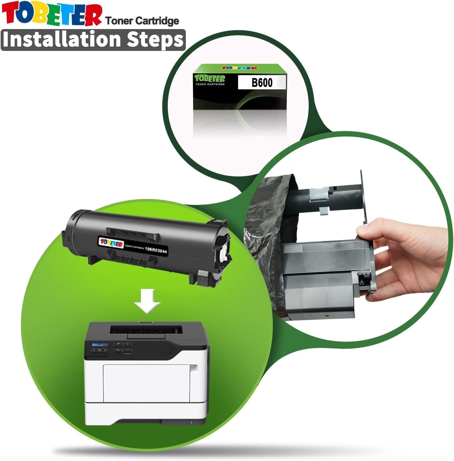 ToBeter Remanufactured 106R03942 Toner Replacement for Xerox 106R03942 106R03944 Toner Cartridge for Versalink B600 B605 B610 B615 Printers (25,900 Pages, High Yield, 1 Black) - Image 4