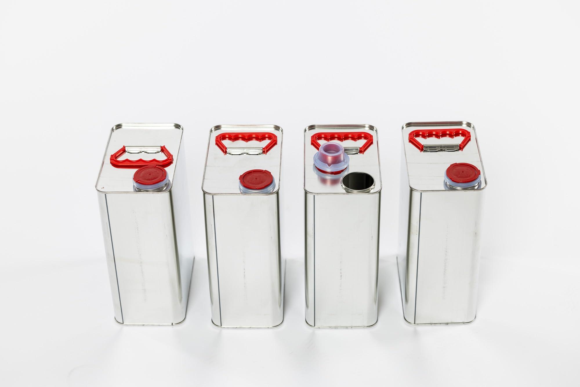 4 Pack F-Style 1 Gallon Metal Cans – Made in the USA with US Steel, Empty, UN Certified, US DOT, Heavy Duty, Childproof, Hazardous Materials, Jugs, Fluids, Solvents, Chemicals, Paints, Oil, Recyclable - Image 7