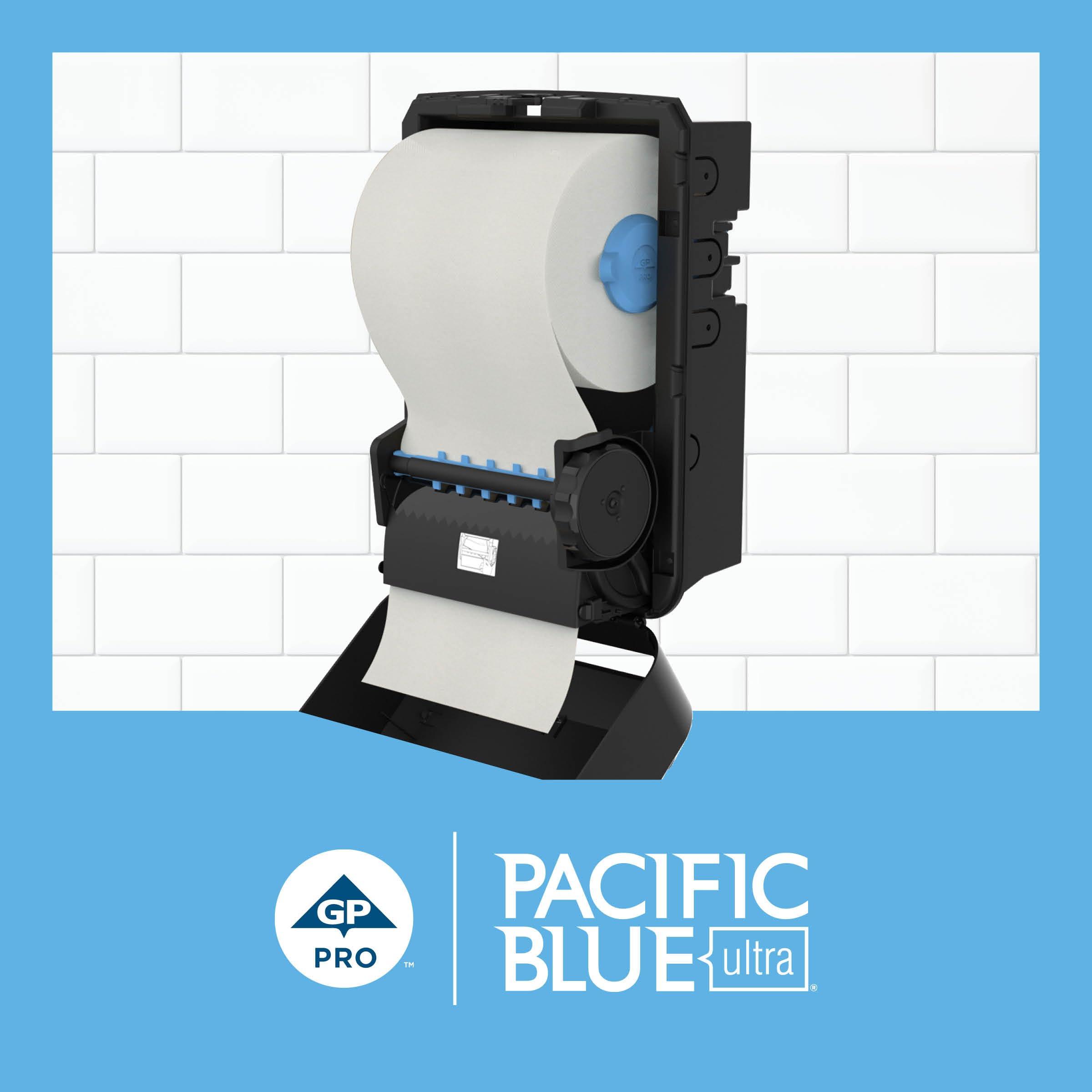 Pacific Blue Ultra 8” High-Capacity Recycled Paper Towel Roll by GP PRO (Georgia-Pacific), White, 26490, 1150 Feet Per Roll, 6 Rolls Per Case - Image 3