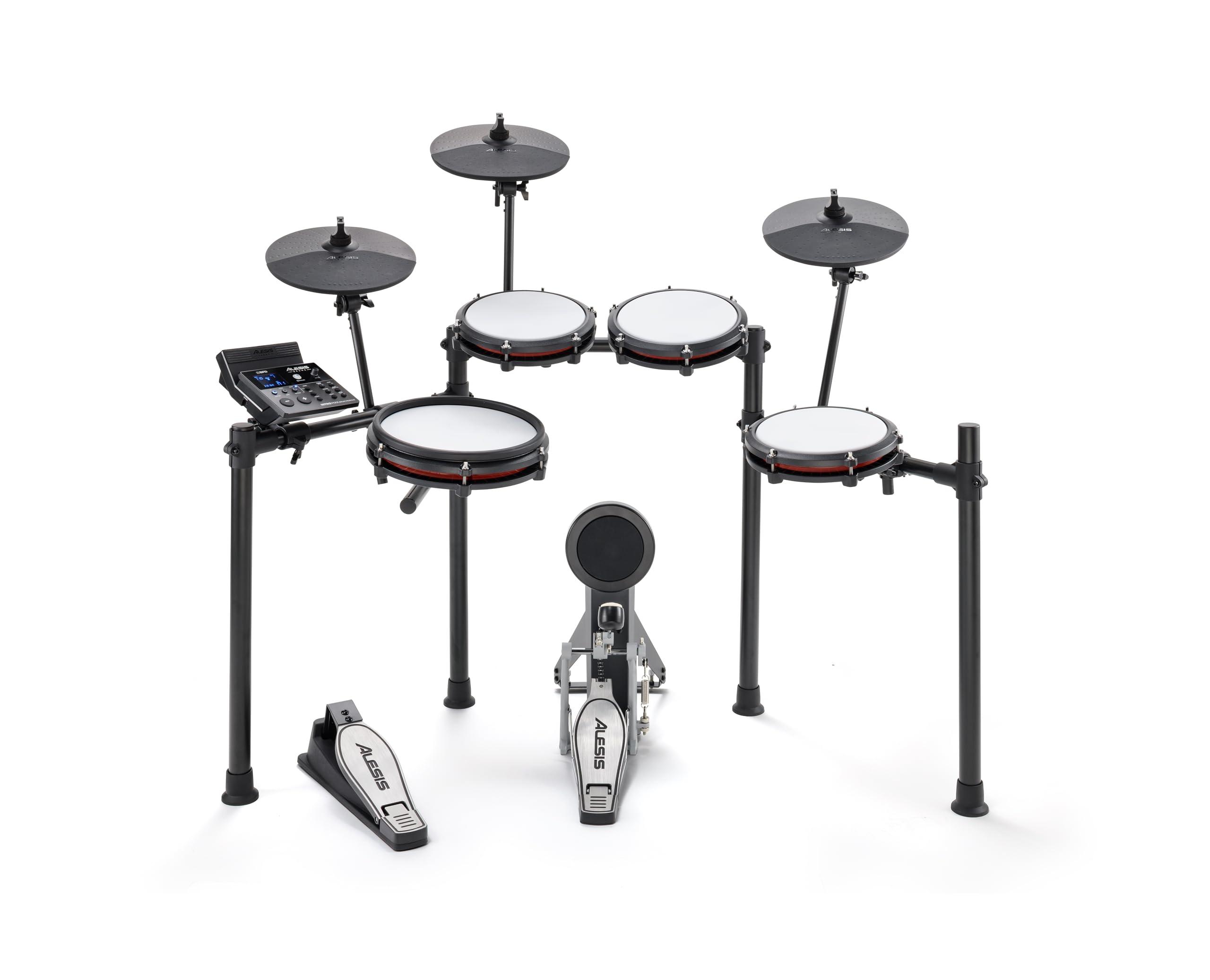 Alesis Nitro Max Kit Electric Drum Set with Quiet Mesh Pads, 10" Dual Zone Snare, Bluetooth, 440+ Authentic Sounds, Drumeo, USB MIDI, Kick Pedal - Image 17