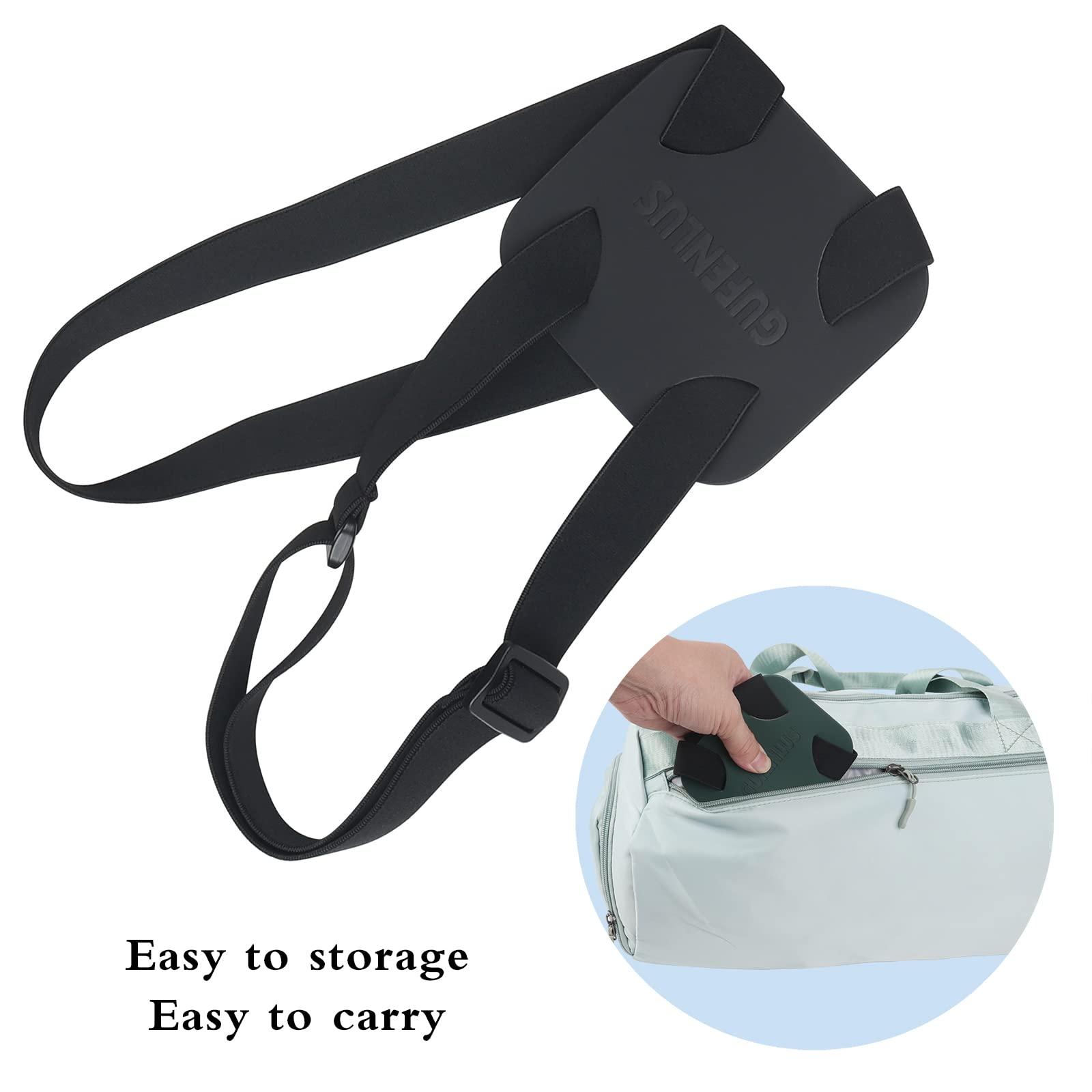 luggage bungee Luggage Straps for suitcases，Bag Bungee for Luggage，Adjustable Size Luggage Straps and Elastic Travel Accessories- 2 Pack (Black-2) - Image 2