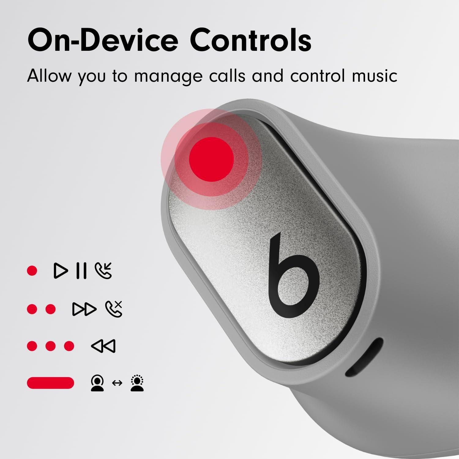 Beats Studio Buds + | True Wireless Noise Cancelling Earbuds, Enhanced Apple & Android Compatibility, Built-in Microphone, Sweat Resistant Bluetooth Headphones, Spatial Audio - Cosmic Silver - Image 6
