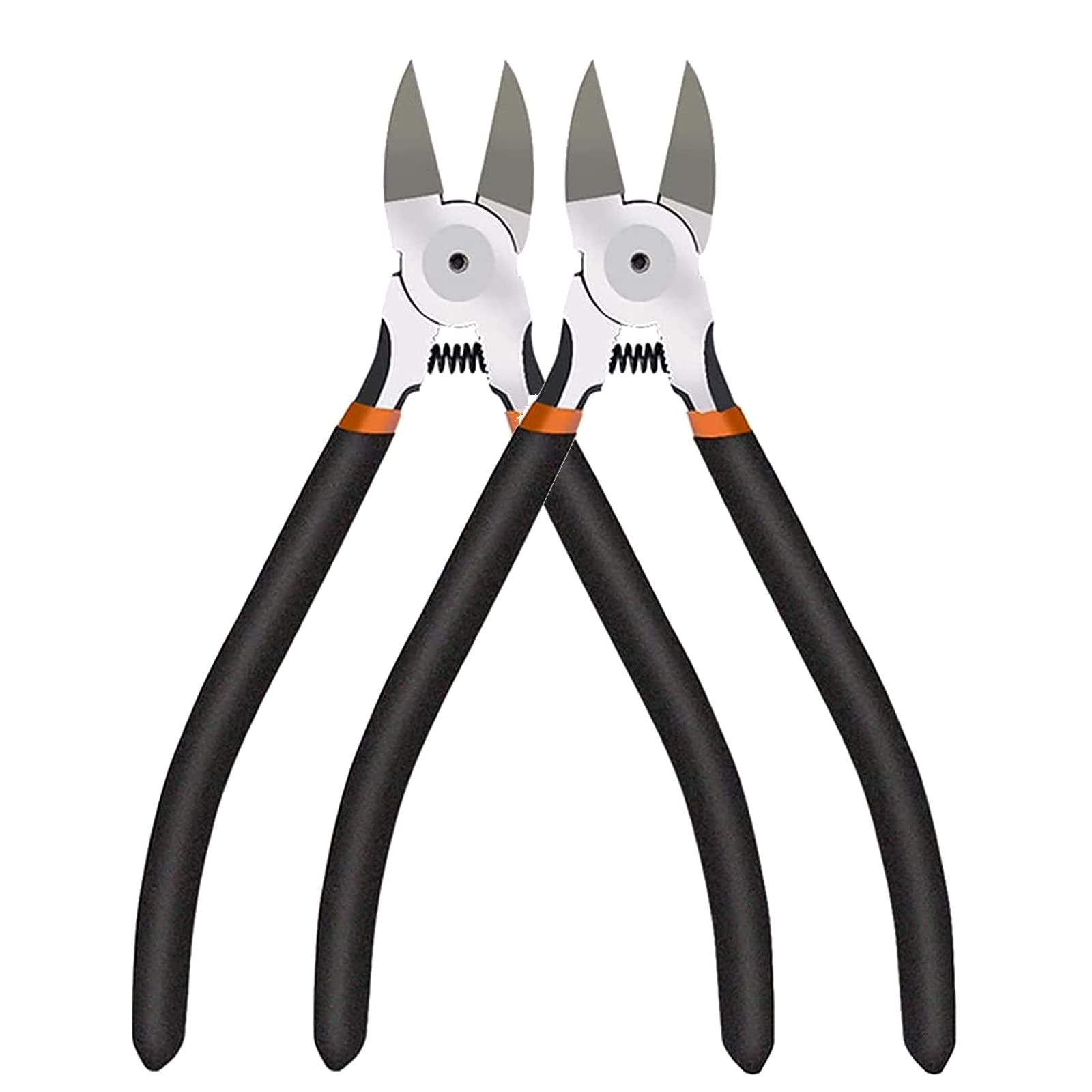 BOENFU Wire Snips Floral Wire Cutter Jewelry Wire Snippers 6 Inches 2 Pack Flush Cut Pliers Side Cutters Metal Cutting Tool for Crafting, Floral, Artificial Flowers, Chicken Wire, Electrical