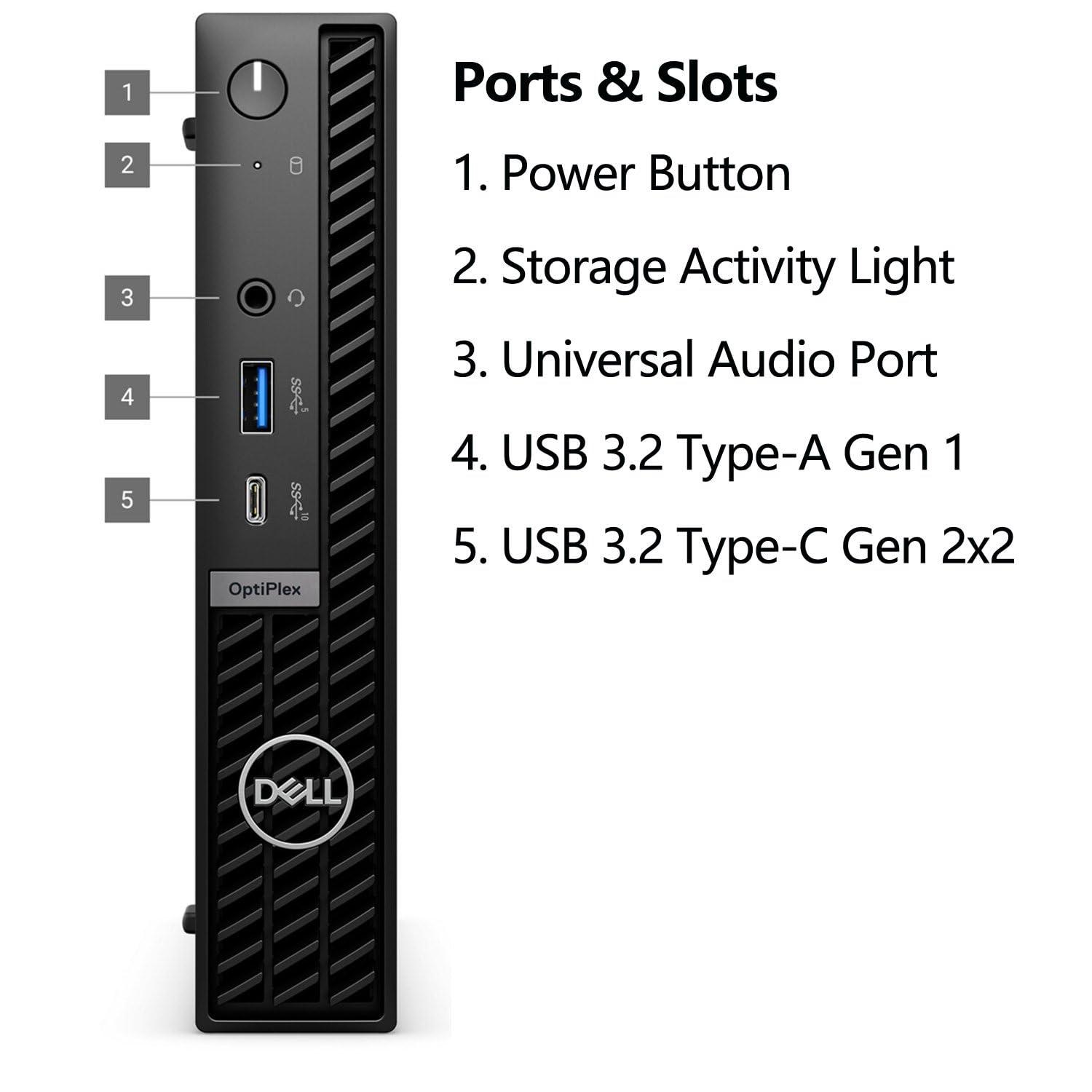 Dell OptiPlex 7020 MFF Micro Form Factor Mini Business Desktop Computer, 14th Gen Intel 14-Core i5-14500T (Beat i7-13700T), 16GB DDR5 RAM, 512GB PCIe SSD, WiFi 6E, 2 DisplayPorts + HDMI, Win 11 Pro - Image 4