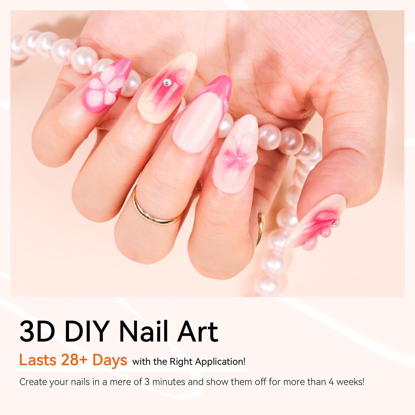 Makartt 3D Nail Gel Nail Art - Sculpting Gel Nail Glue 15g No Wipe Clear Gel Polish for Nail Designs DIY Nail Art for Drawing, Molding, Sculpture and Decoration - Image 3