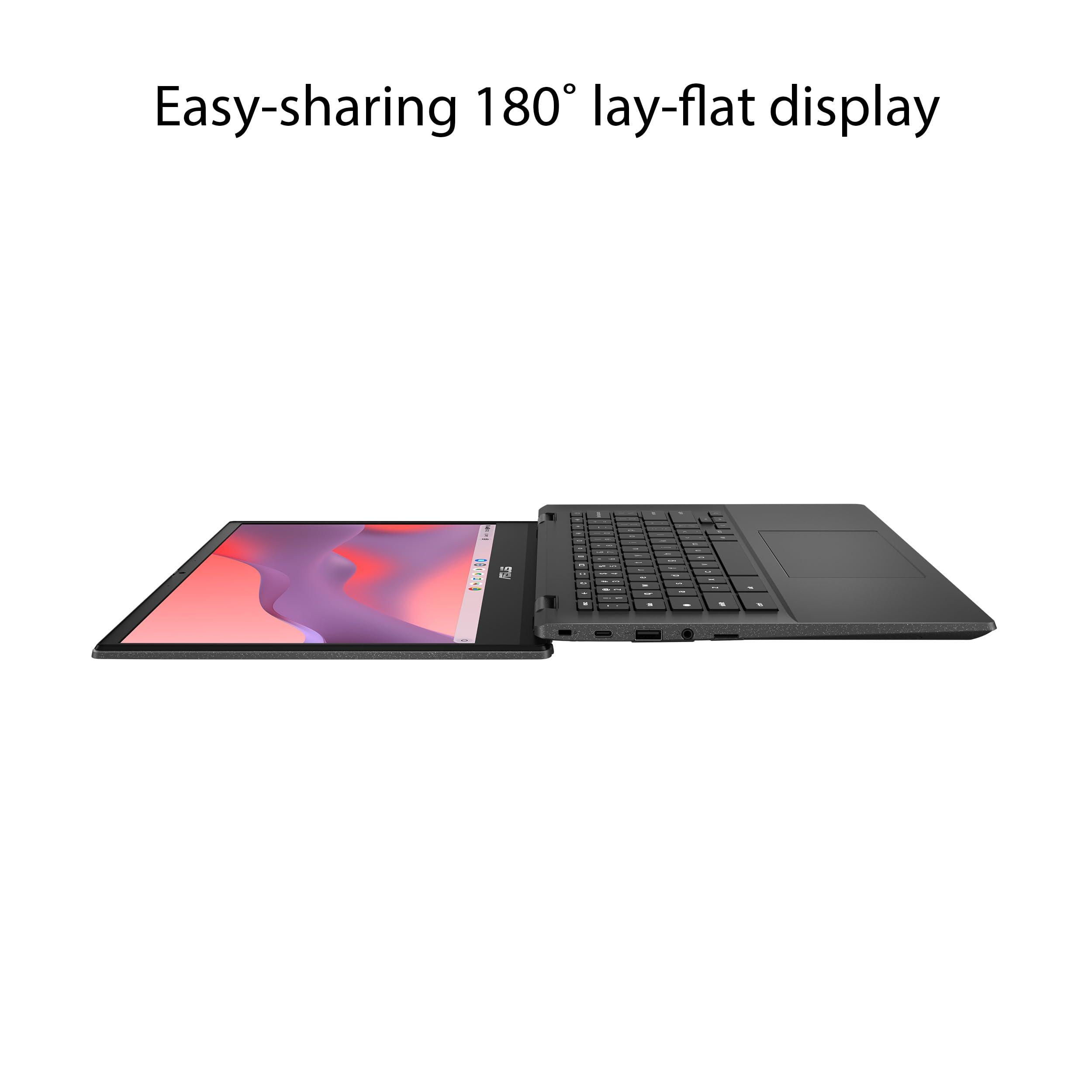 ASUS Chromebook CM14 Laptop, 14" HD Anti-Glare Display (1366x768), MediaTek Kompanio 520, 4GB RAM, 64GB eMMC, ChromeOS, Gray, CM1402CM2A-DS44, Gravity Grey - Image 2