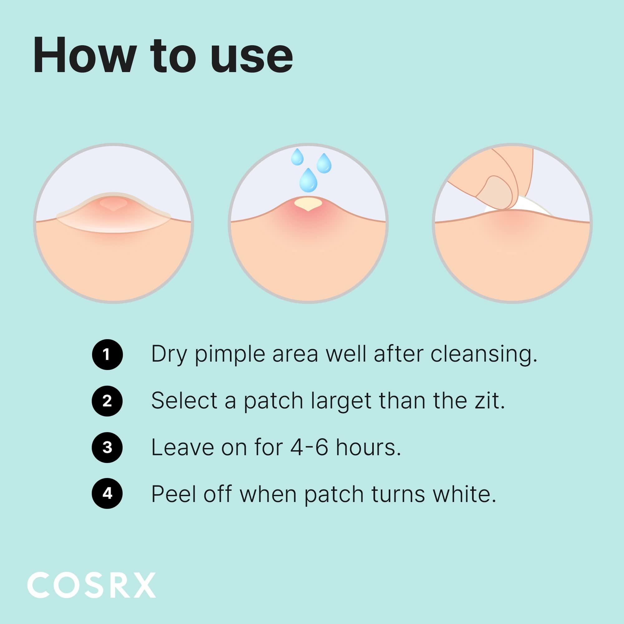 COSRX Acne Pimple Patch Absorbing Hydrocolloid Original 3 Size Patches for Blemishes and Zits Cover, Spot Stickers for Face and Body, Not Tested on Animals - Image 8