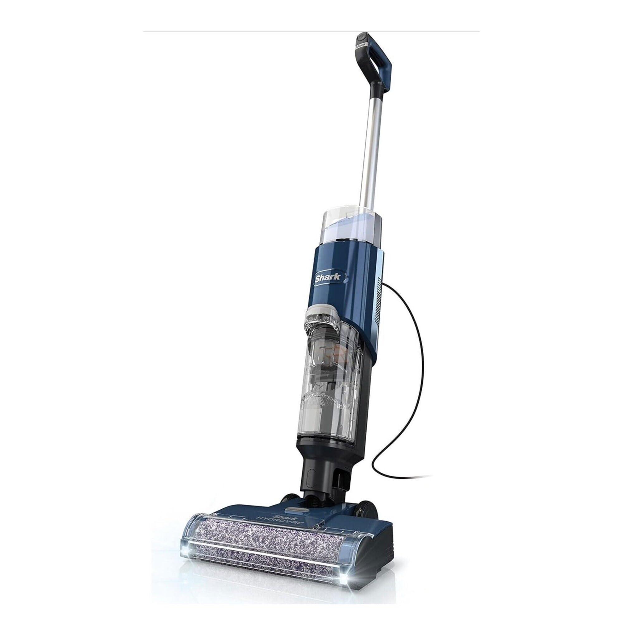 SHARK WD101 HydroVac XL 3-in-1 Vacuum, Mop & Self-Cleaning System for Multi-Surface Cleaning, Perfect Hardwood, Tile, Marble, Area Rug More, Corded, Navy (Renewed)