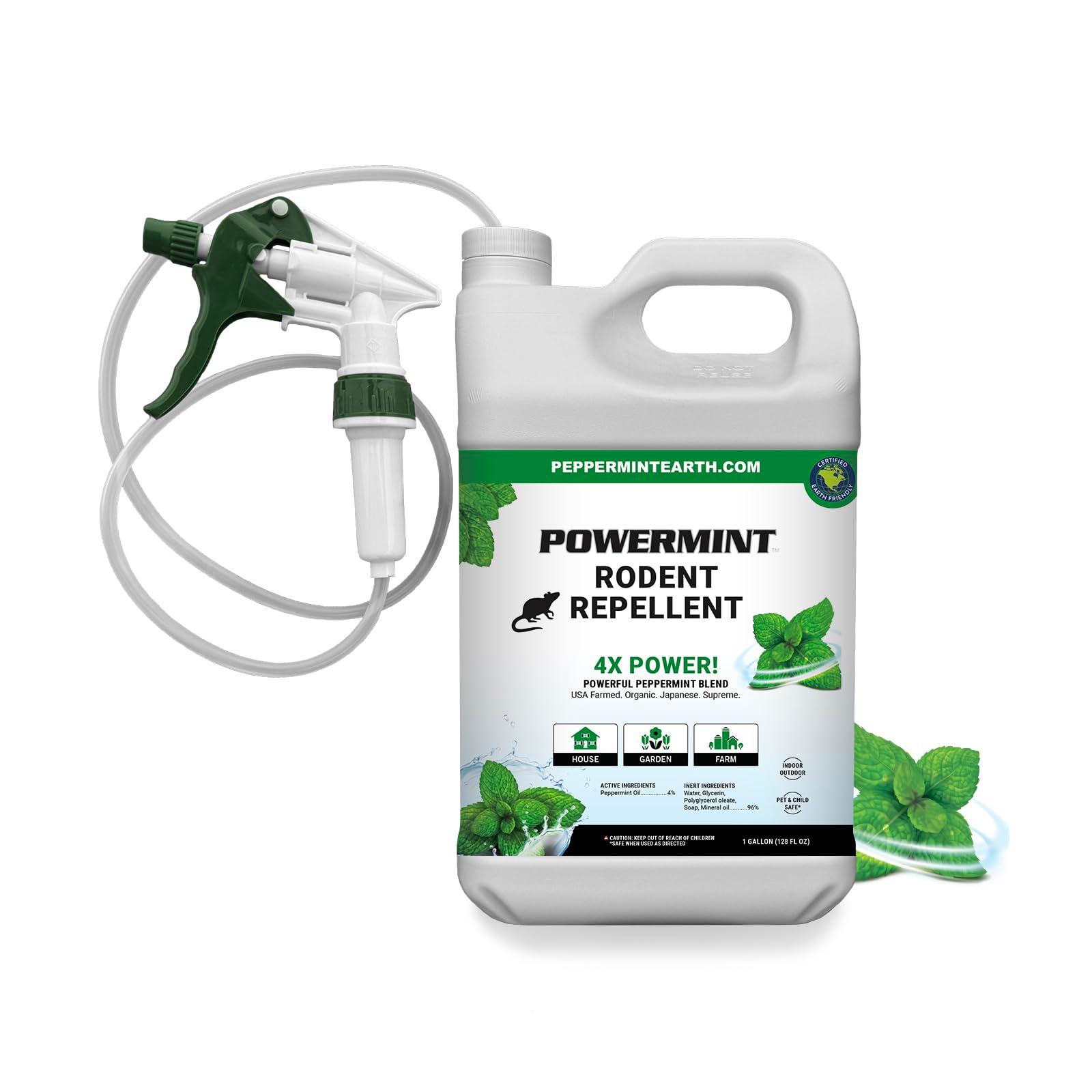 Powermint 1 Gallon Peppermint Oil Rodent Repellent Spray