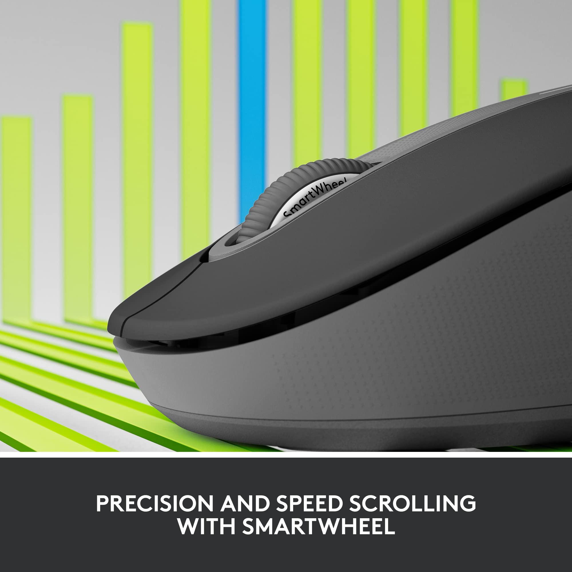 Logitech Signature M650 for Business Wireless Mouse, for Small to Medium Sized Hands, Logi Bolt, Bluetooth, SmartWheel - Graphite - Image 5