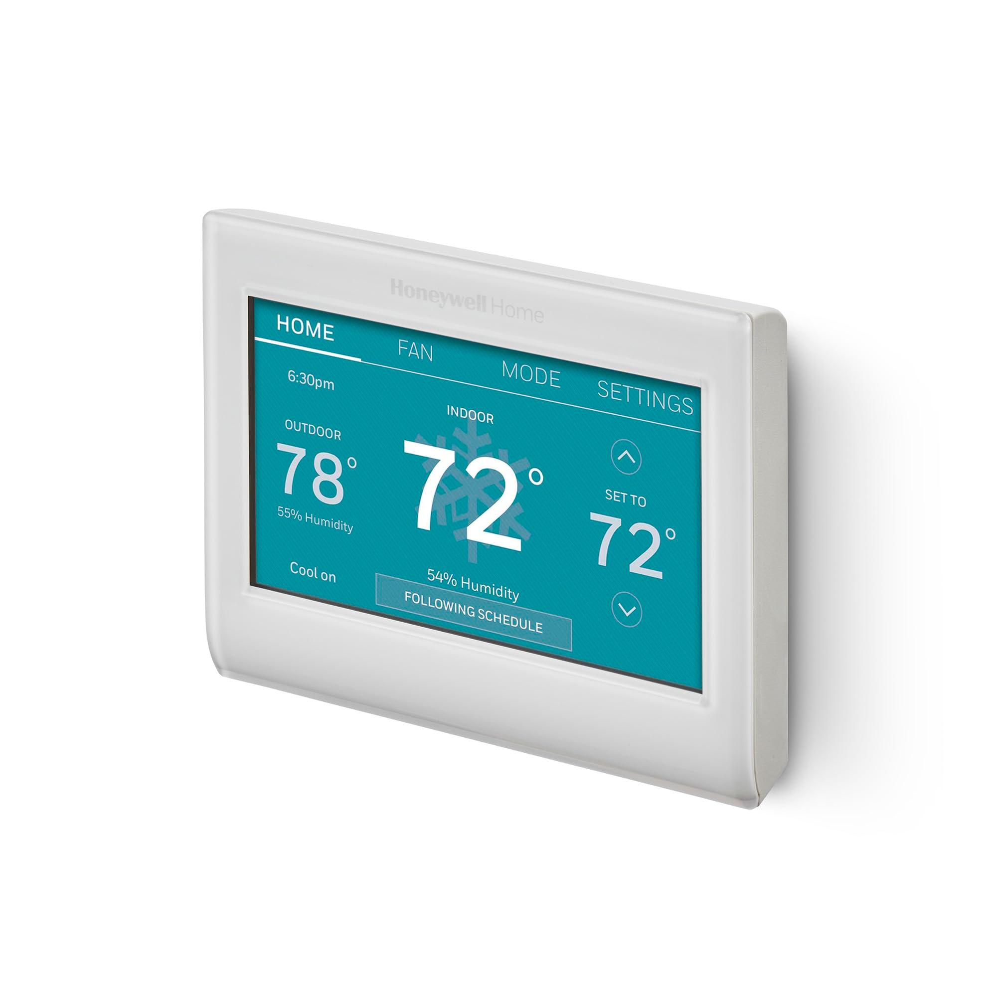 Honeywell Home Smart Color Wi-Fi Programmable Touch Screen Thermostat, Energy Star, Alexa Ready, White - C-Wire Required, Not Compatible with Line Volt Heating, RTH9600WF - Image 4