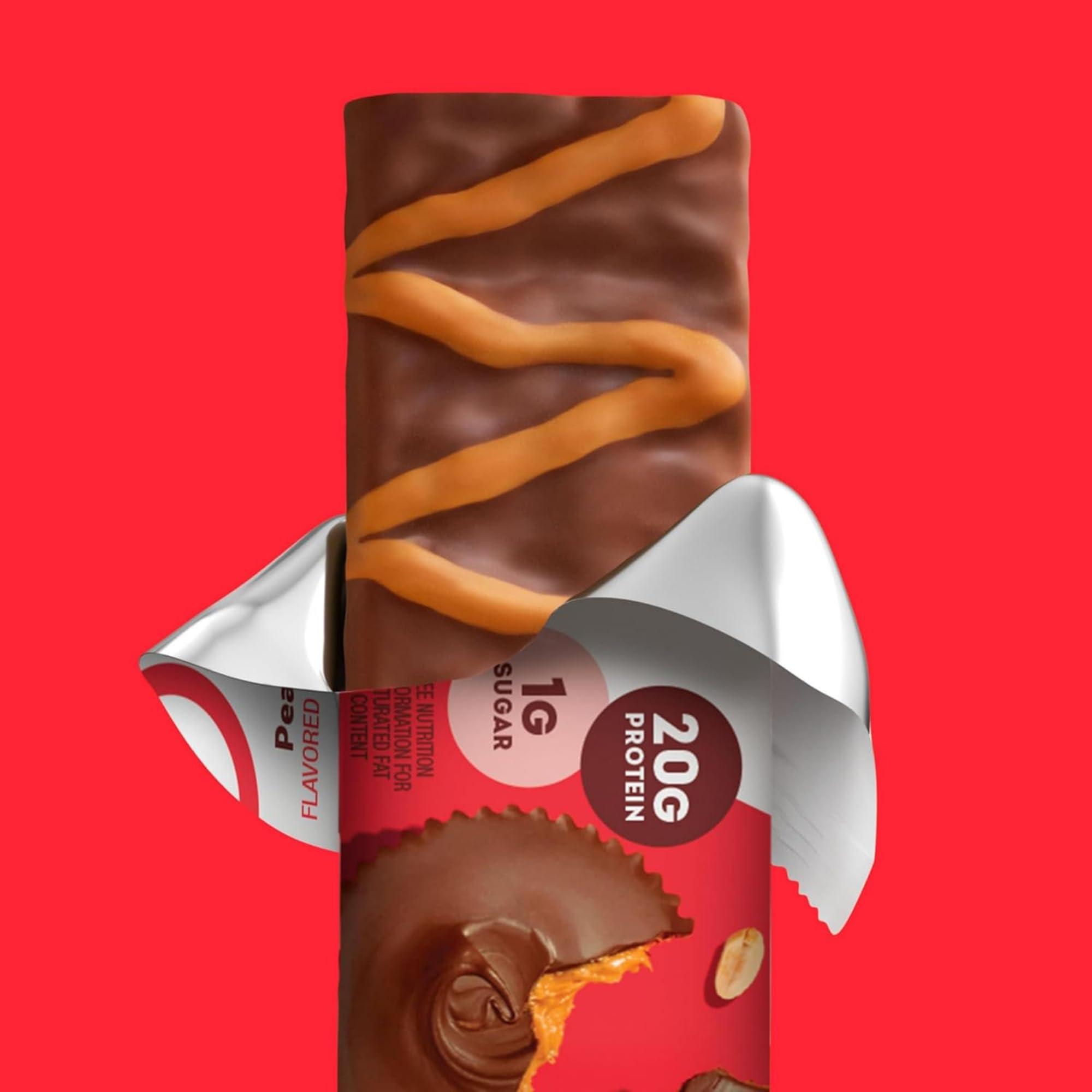 ONE Protein Bars, Peanut Butter Cup, Gluten Free with 20g Protein and 1g Sugar, Pantry Staples, 2.12 oz (12 Count) - Image 4
