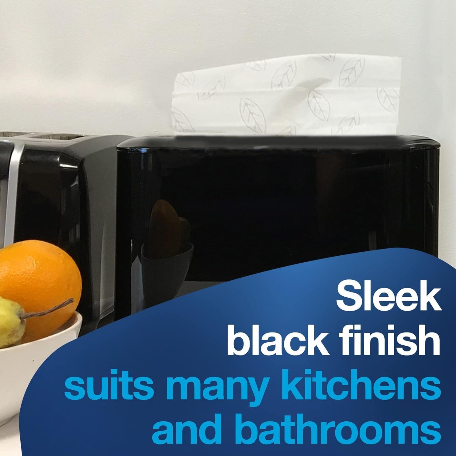Tork Xpress Paper Towel Dispenser, Black, Single-Dispensing, Compatible with H2 Refills, Space-Saving Design (302028) - Image 6