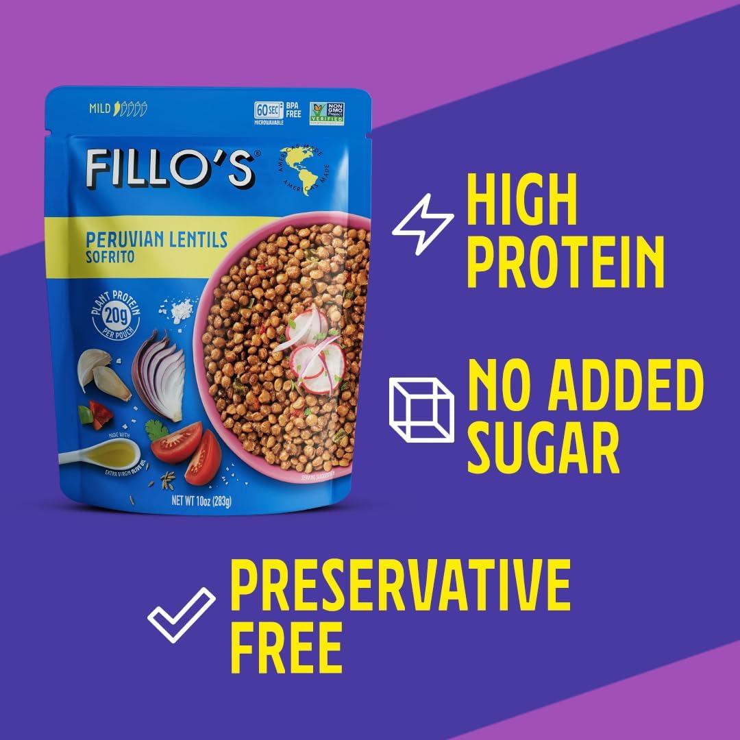 FILLOS Peruvian Lentils Beans & Sofrito, 10 OZ - Image 4