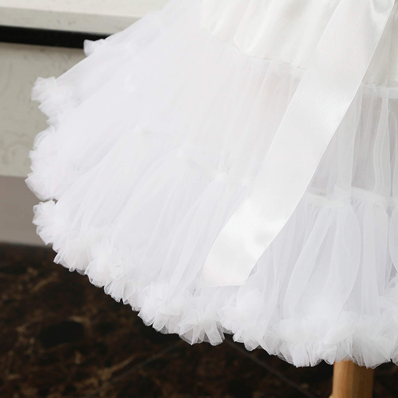 Colyanda Womens 3-Layered Pleated Tulle Petticoat Tutu Puffy Party Cosplay Skirt - Image 5