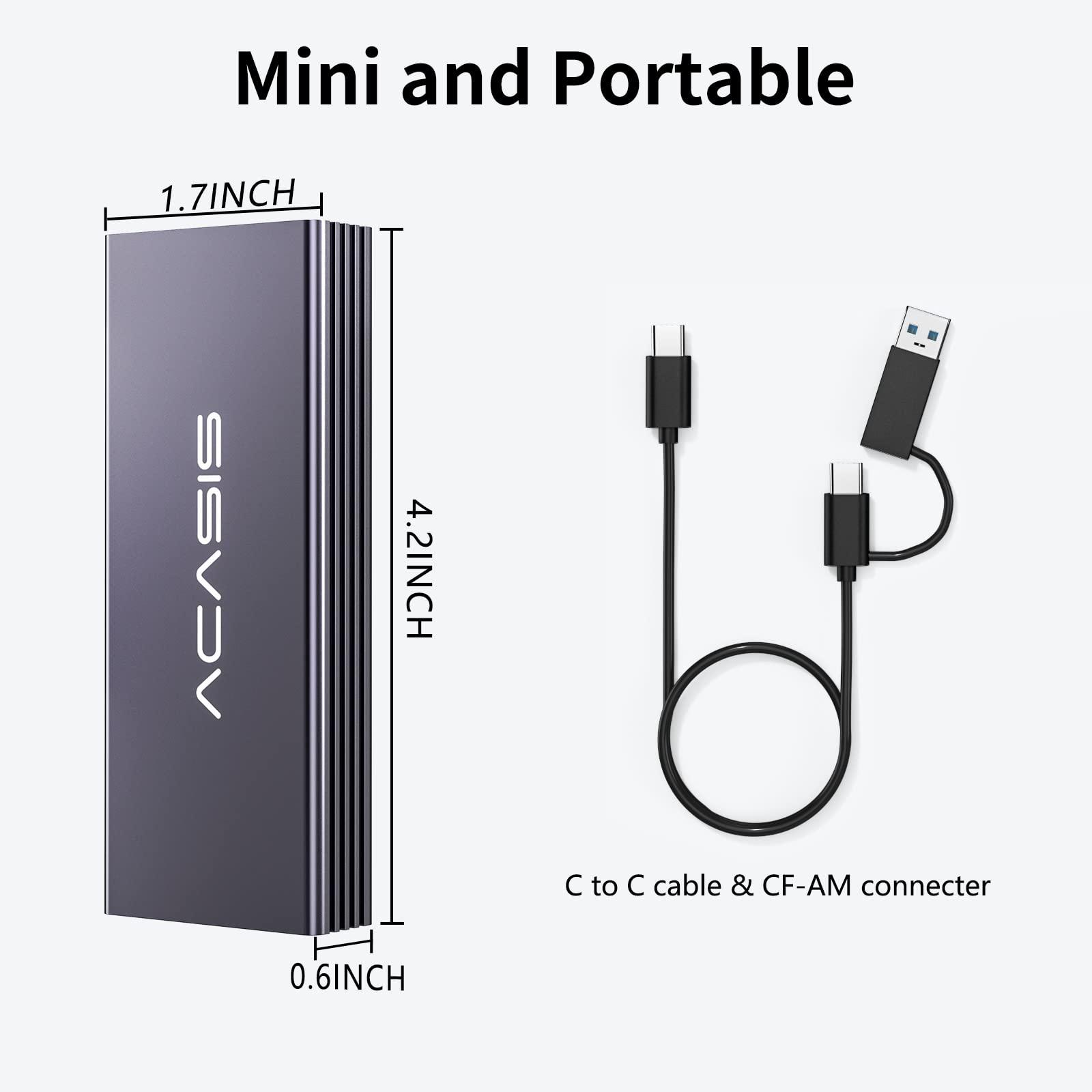 ACASIS USB C 3.2 SSD Enclosure for Apple SSD 12+16 PIN MacBook Pro,MacBook Air, Mac Pro, iMac from 2013 to 2017 A1465 A1466 A1502 SSD，MacBook SSD Enclosure with M.2 NVMe Adapter - Image 7