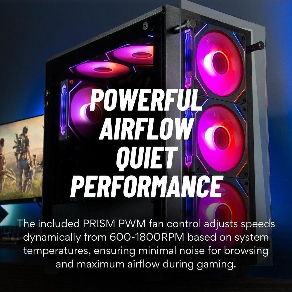 Stratos Micro Gaming Desktop - NVD RTX 5090, Intel 24 Core i9-14900KF, 96GB DDR5 RAM, 2x2TB Gen4 NVMe SSD, WiFi, Windows 11Pro - Liquid Cooled RGB Gamer Computer - Image 3