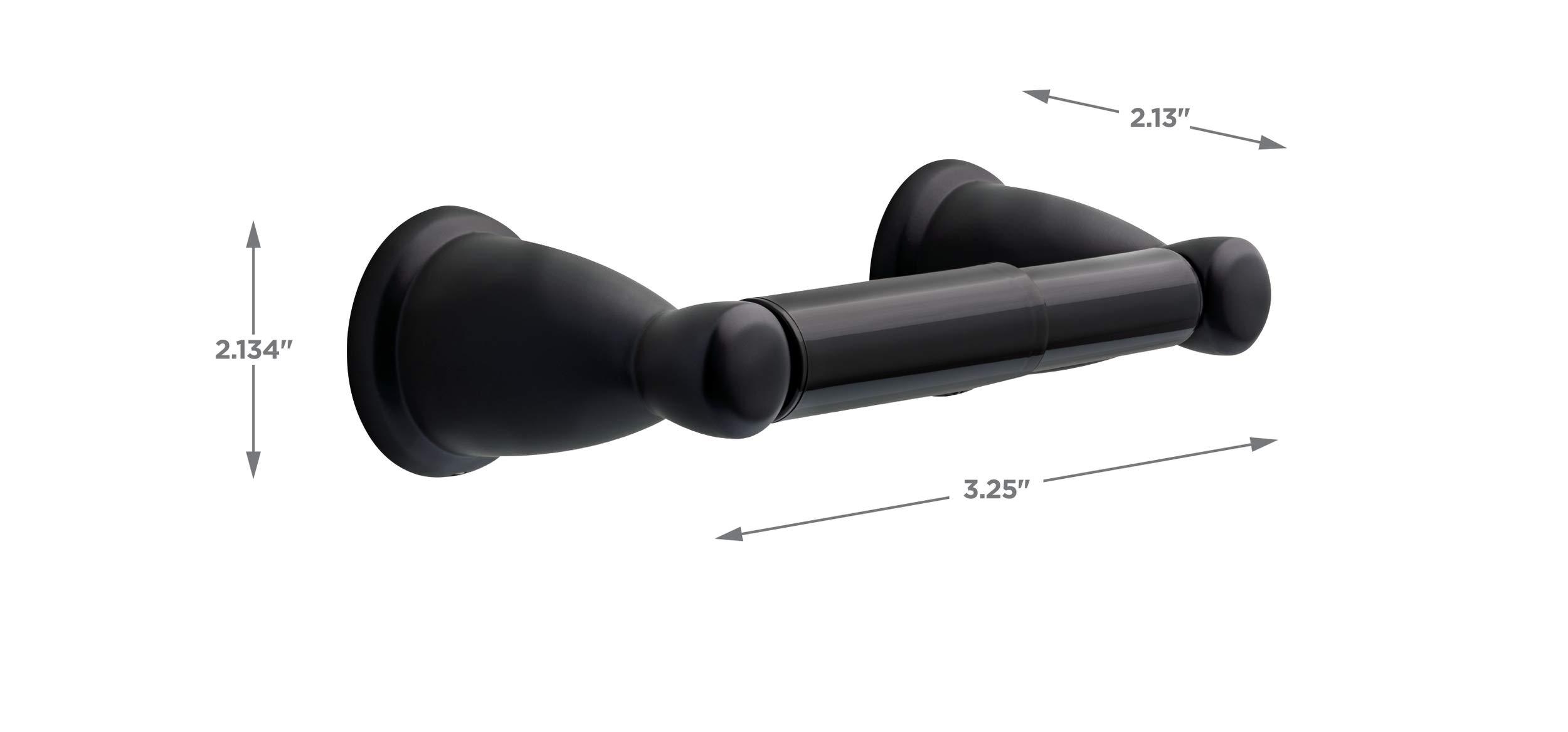 Franklin Brass Kinla (5-Pack) Bathroom Set Matte Black 18" and 24" Towel Bar Racks,Toilet Paper Holder, Hand Towel Holder, Hook | Bathroom Accessory Set Towel Holder 5-Piece Hardware Set KIN5PC-MB - Image 23