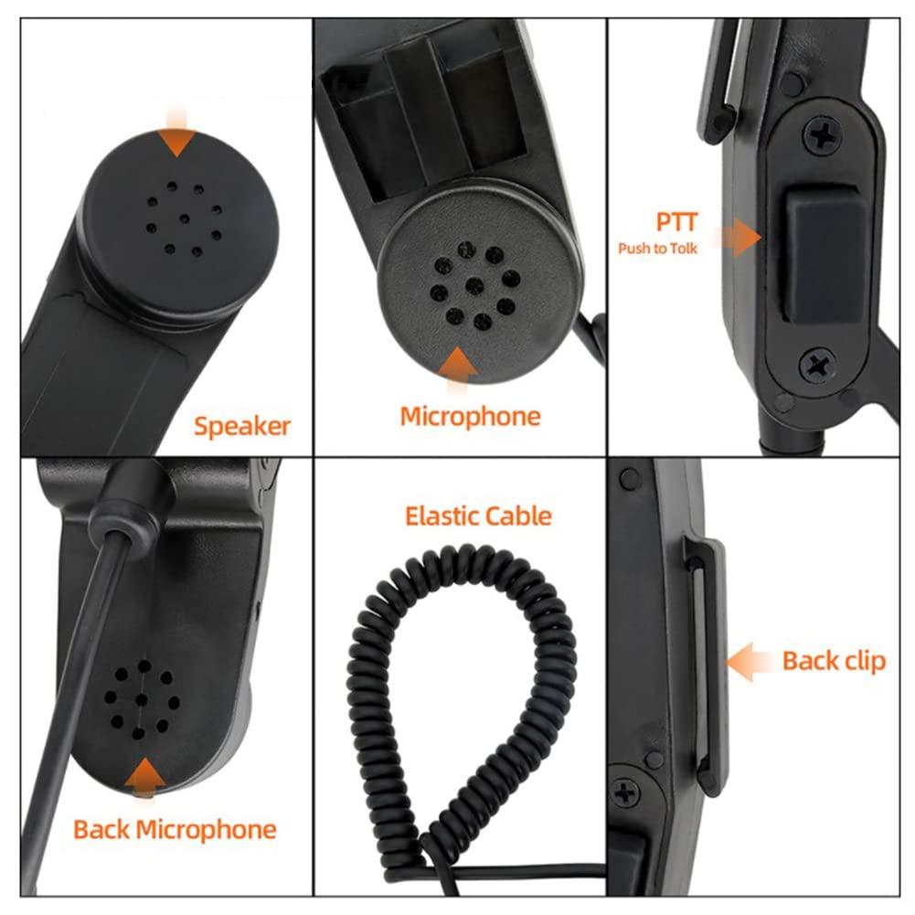 Diyeeni 3.5mm Plug Speaker Mic, Retro Telephone Handset Handheld Speaker Mic HiFi Sound Shoulder, Retro handsets for Cell Phones - Image 4