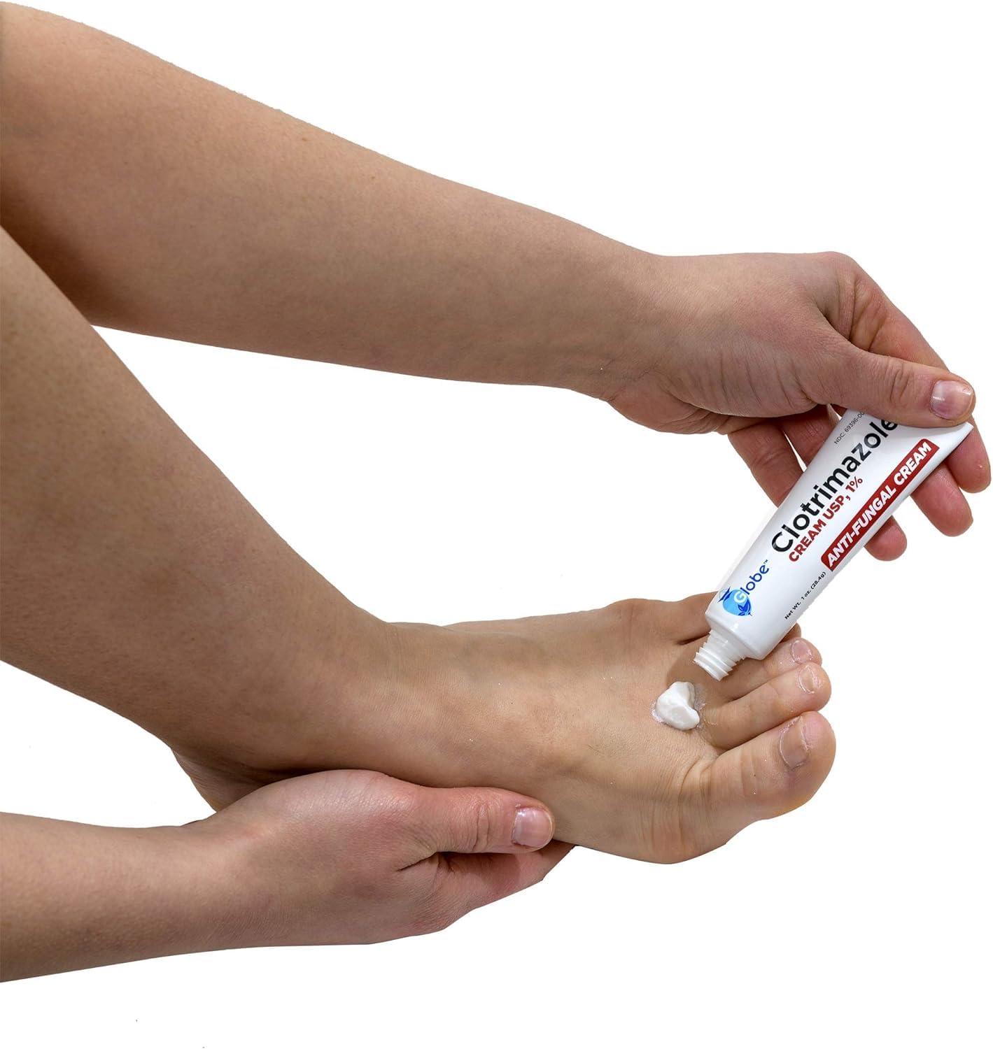 Globe Clotrimazole Antifungal Cream 1% USP (1 oz), Anti Fungal Treatment, Relieves Itching, Burning, Cracking and Scaling Associated Athletes Foot, Jock Itch, Ringworm and More - Image 9