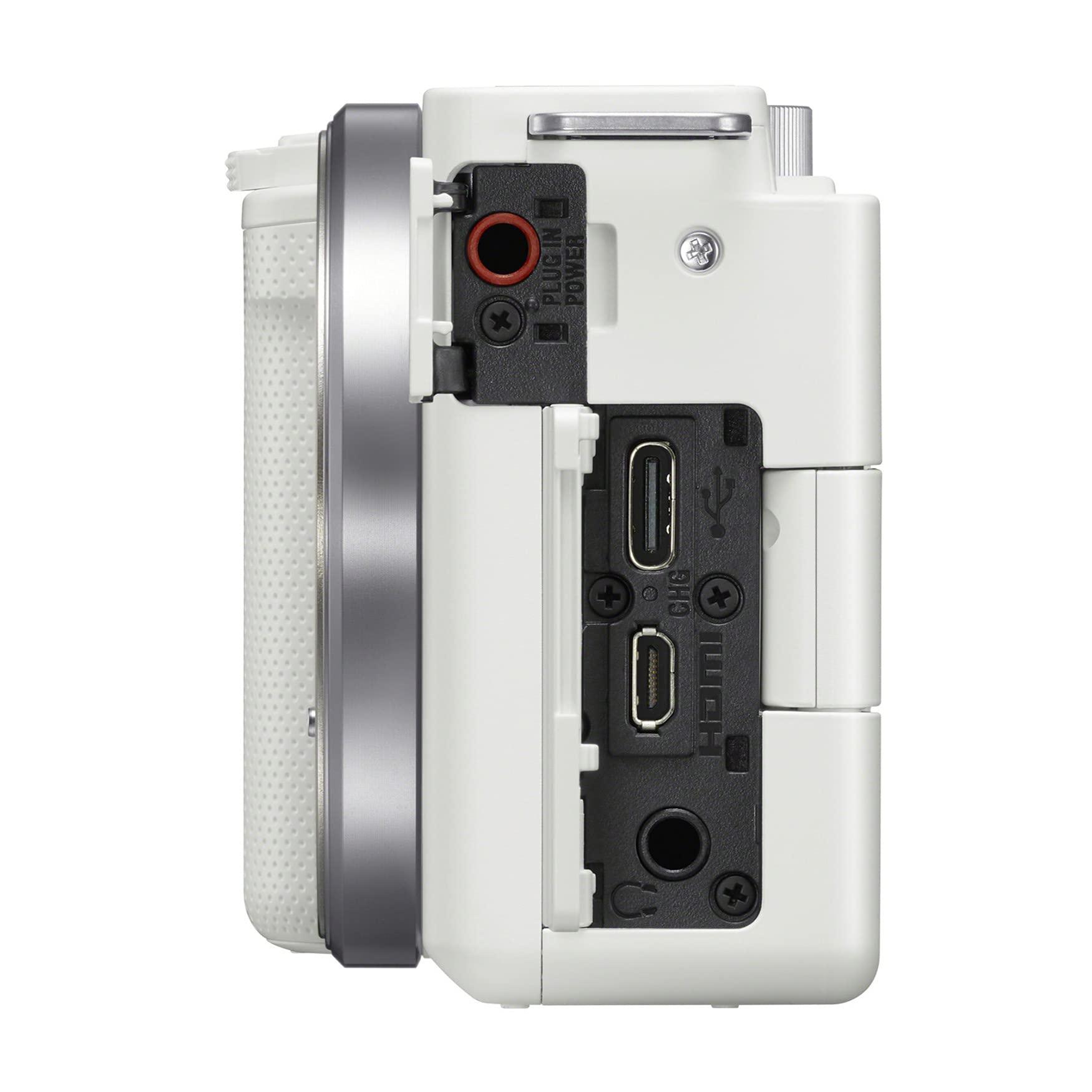Sony Alpha ZV-E10 - APS-C Interchangeable Lens Mirrorless Vlog Camera - White - Image 7