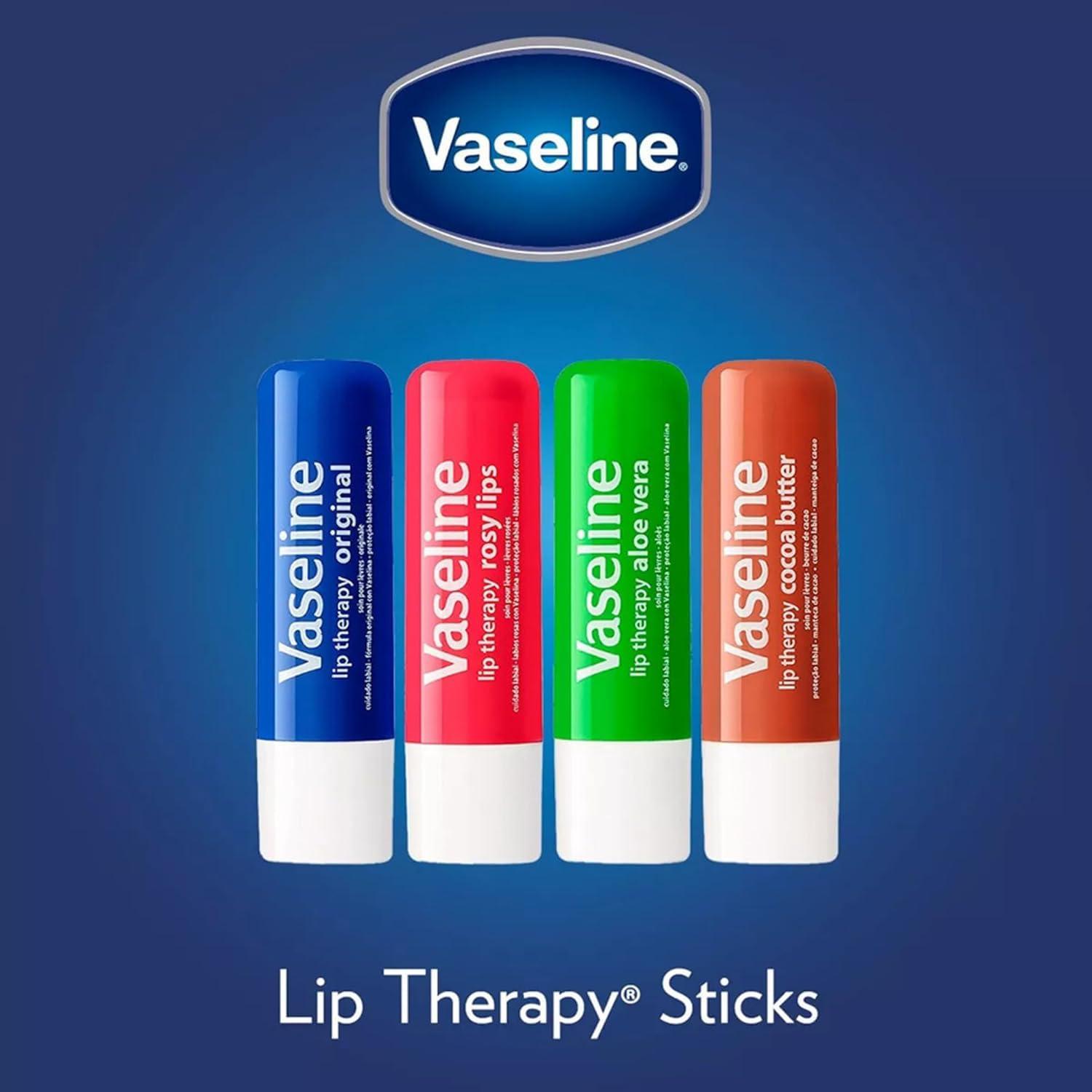 Vaseline Lip Therapy Original 8-Pack – Moisturizing Lip Balm for Very Dry Lips, 0.16 Oz Ea - Image 9