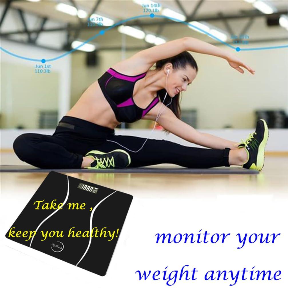 Scale for Body Weight, Digital Bathroom Scale, Weight Scales for People,Body Scale,Black,Max:400LB/180KG,2 Weighing Units: LB/KG - Image 7