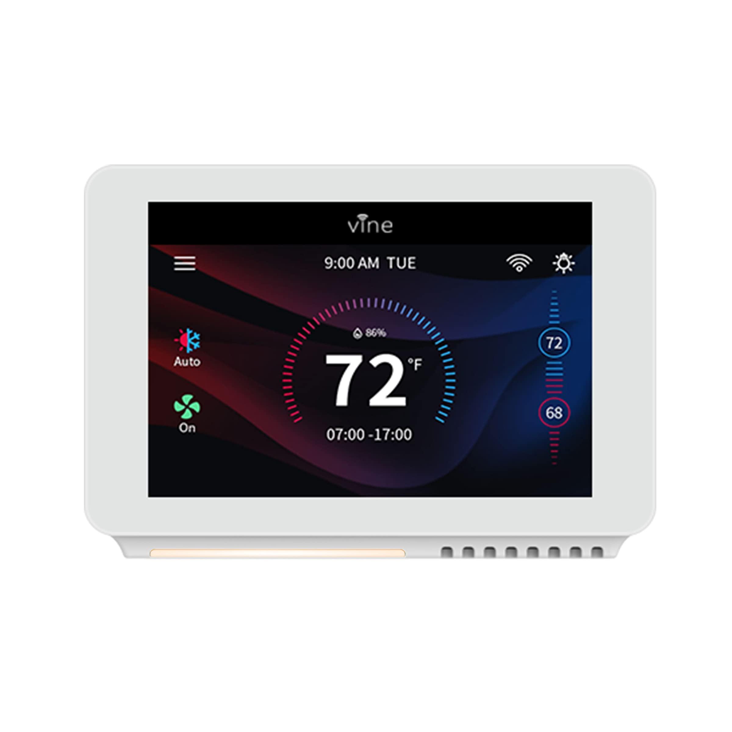 Vine Wi-Fi 7day & 8 Period Programmable Smart Home Thermostat - Wi-Fi TJ-919E, Compatible with Alexa & Google Assistant - 6th Gen…