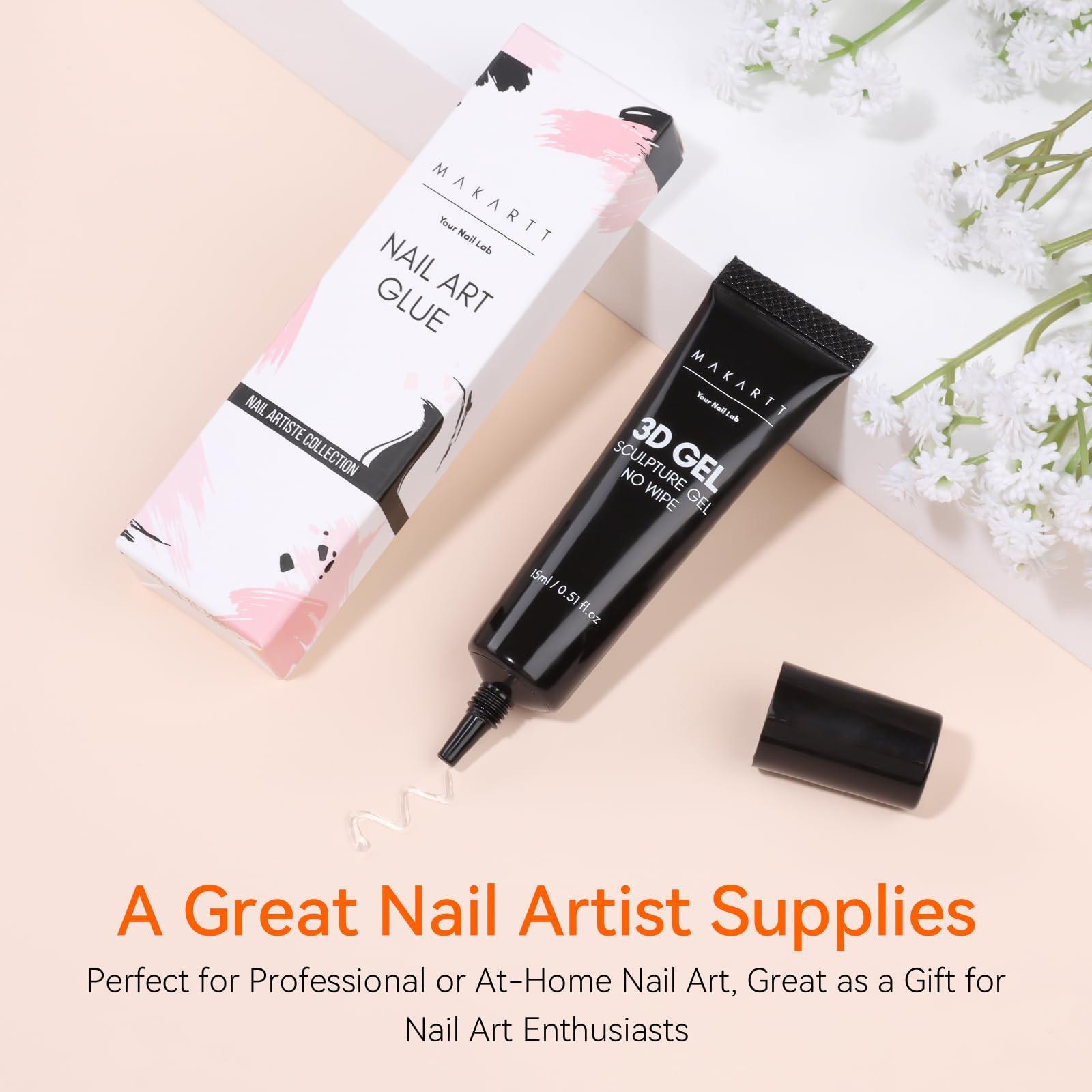 Makartt 3D Nail Gel Nail Art - Sculpting Gel Nail Glue 15g No Wipe Clear Gel Polish for Nail Designs DIY Nail Art for Drawing, Molding, Sculpture and Decoration - Image 7