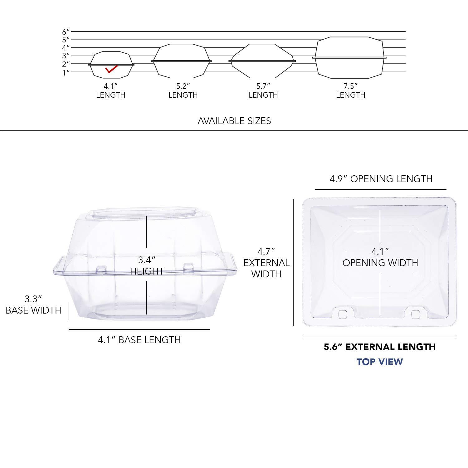 Royal Imports Clear Plastic Flower Box for Corsage, Boutonniere, Rose, Orchid Prom Wedding Craft Container 5x4x3-10 Pack - Image 3