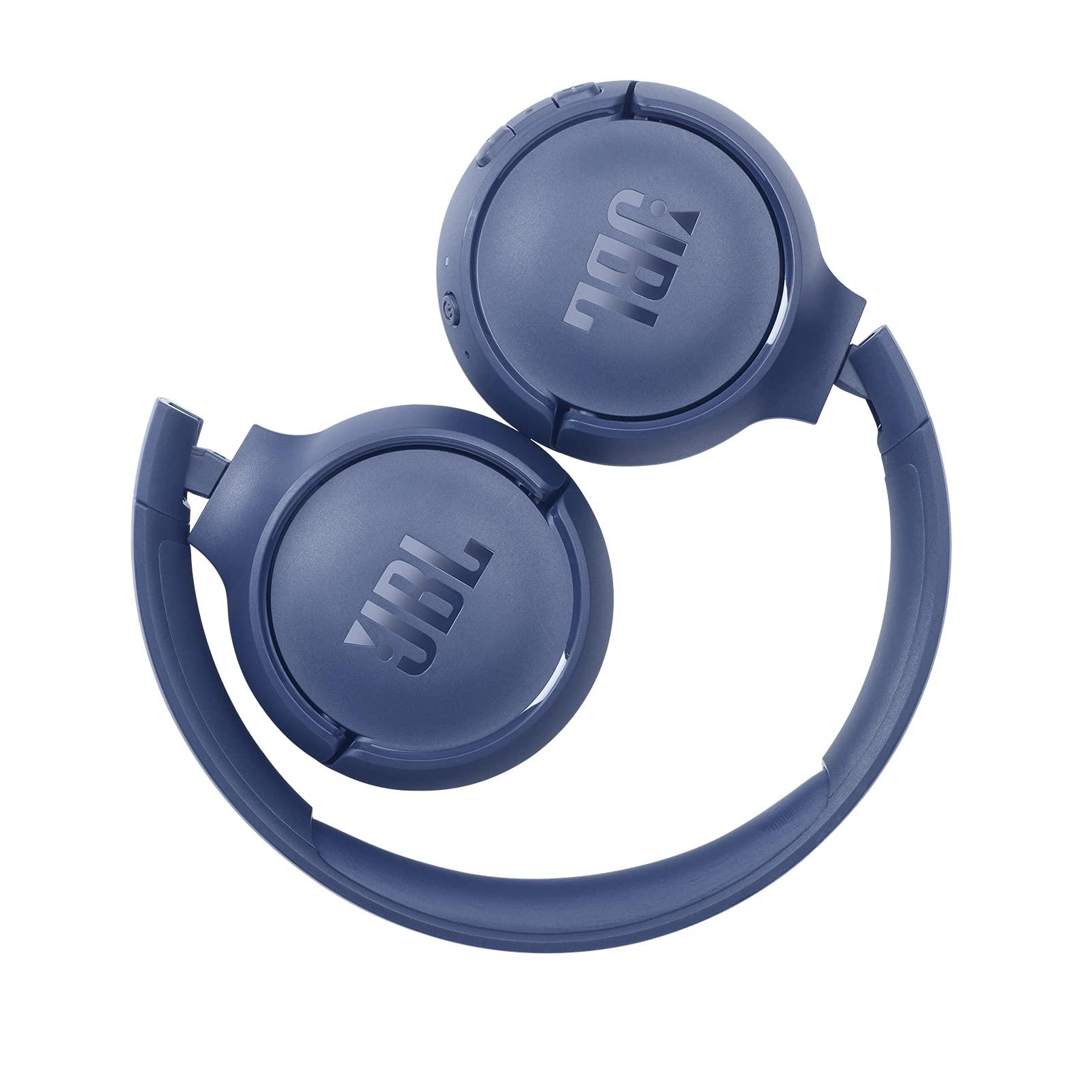 JBL Tune 510BT - Bluetooth headphones with up to 40 hours battery, microphone for call, foldable and comfortable, Android and iOs compatible (Blue) - Image 8