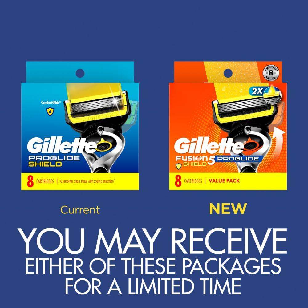 Gillette ProGlide Shield Razor Refills for Men, 8 Blade Refills - Image 2