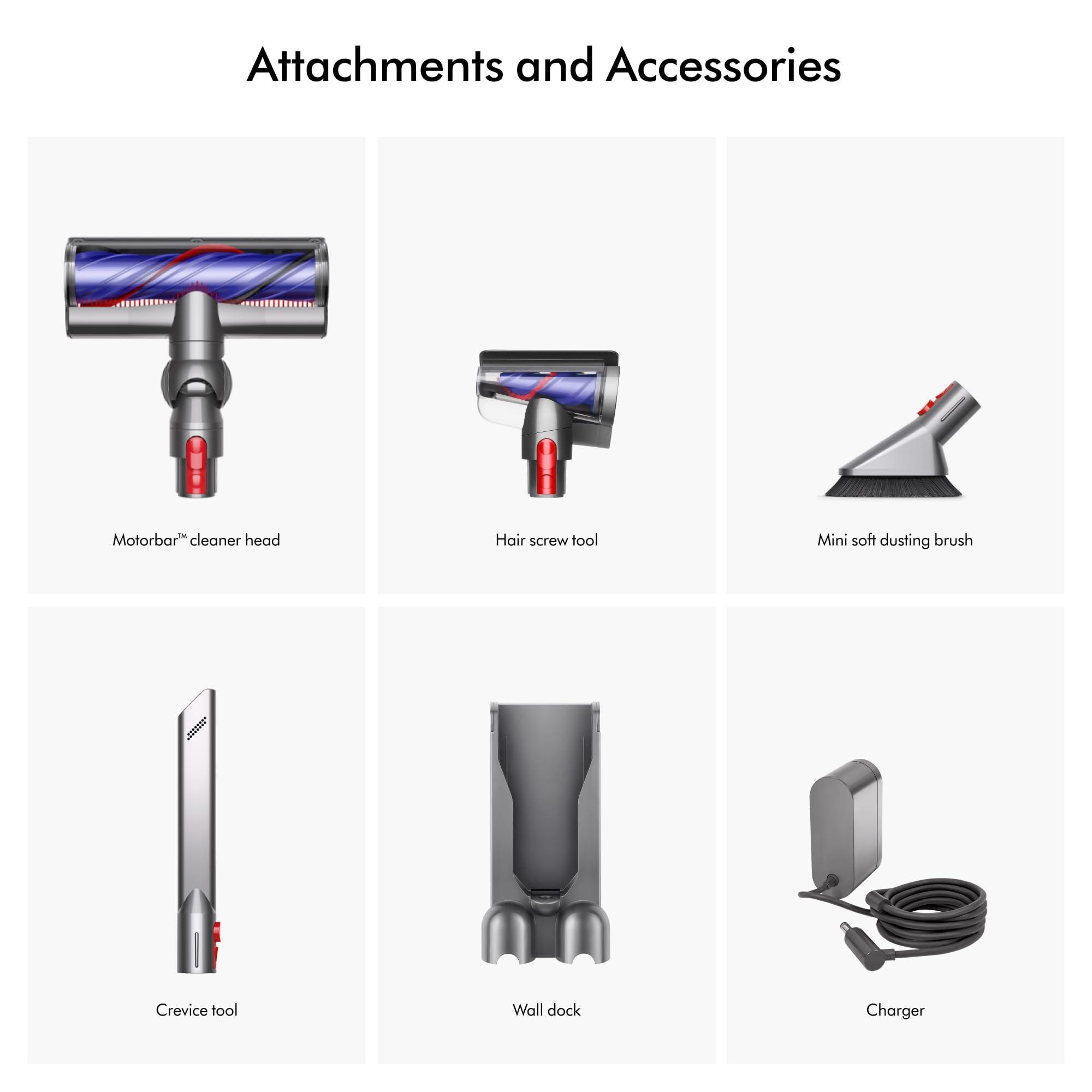 Dyson V8 Plus Cordless Vacuum, Silver/Nickel - Image 8