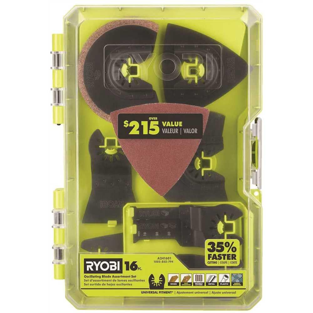 16 PC. OSCILLATING Multi-Tool Blade Accessory Set - Image 1