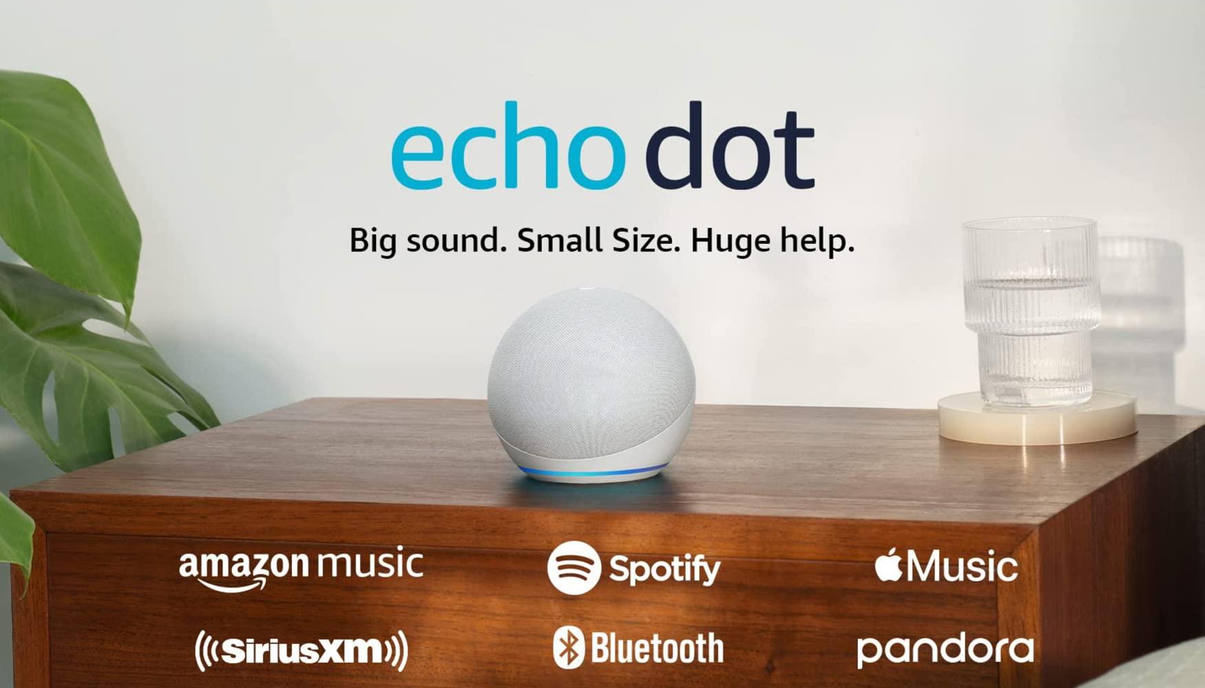 Amazon Echo Dot (newest model), Vibrant sounding Alexa speaker, Great for bedrooms, dining rooms and offices, Glacier White - Image 14