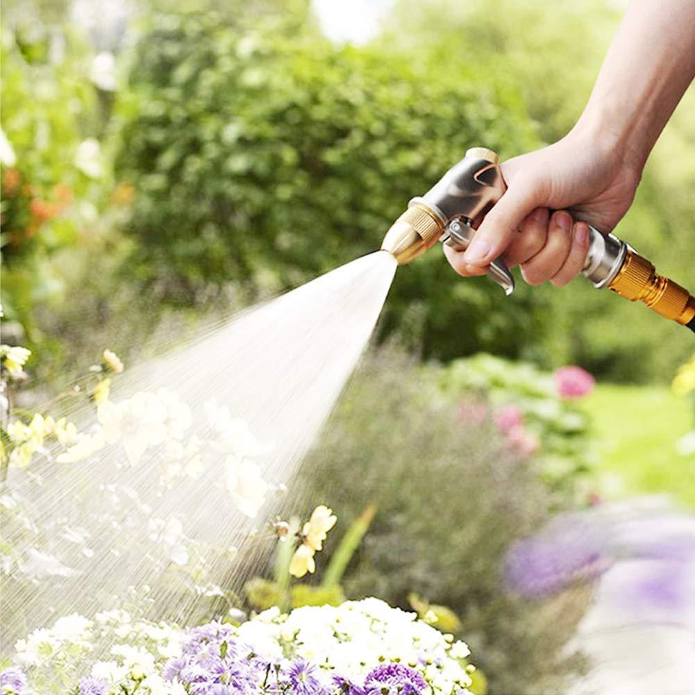 FANHAO Upgraded Garden Hose Nozzle Sprayer, 100% Heavy Duty Metal Handheld Water Nozzle High Pressure in 4 Spraying Modes for Watering Plants and Lawn, Car Washing, Patio and Pet - Image 2