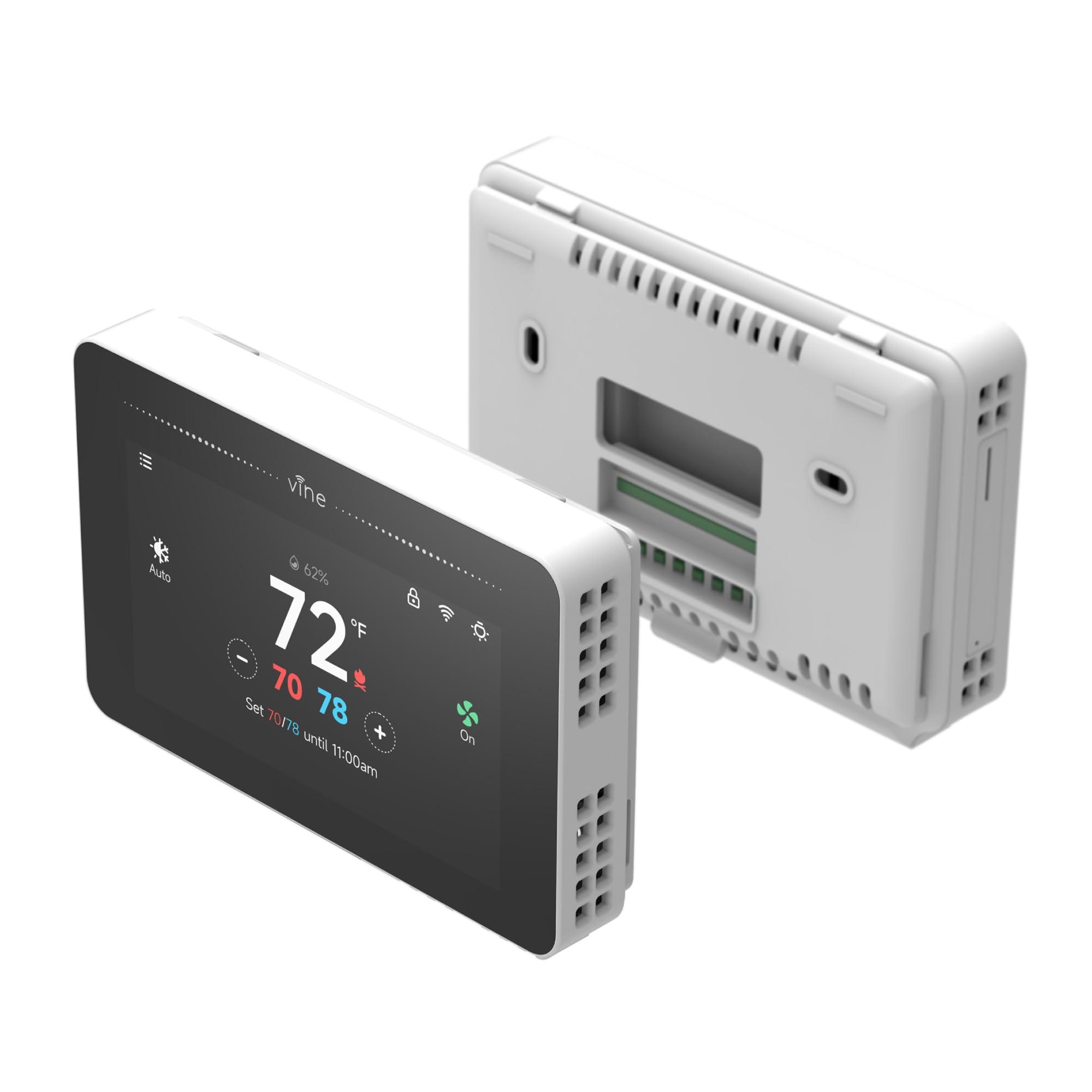 vine Programmable Thermostat for House with 4.3" Touch Screen, WiFi Smart Home Thermostat for AC and Heating, App/Voice Control, Compatible with Alexa and Google Assistant, C-Wire Required, TJ-919T - Image 10