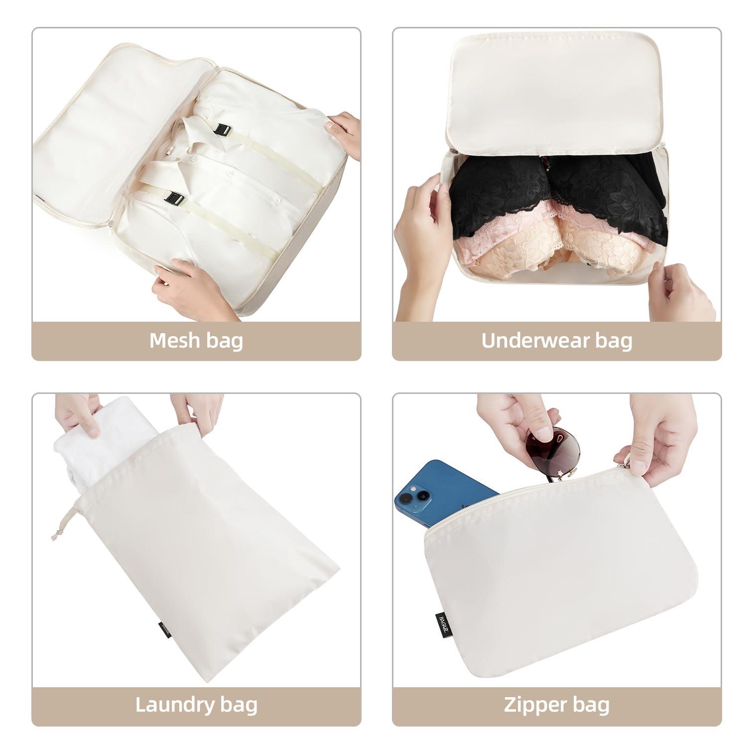 BAGAIL 6 Set/8 Set/10 Set Packing Cubes Various Sizes Packing Organizer for Travel Accessories Luggage Carry On Suitcase - Image 6