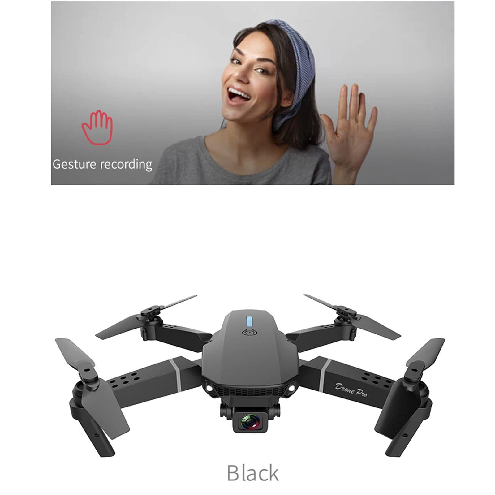 Remote Control Drones with Camera for Adults 4K & 1080P, Flying Toys with 3-level Flight Speed 4 Channel Drones with Camera Rc Plane Helicopters Cool Stuff Gifts for Men (Black) - Image 3