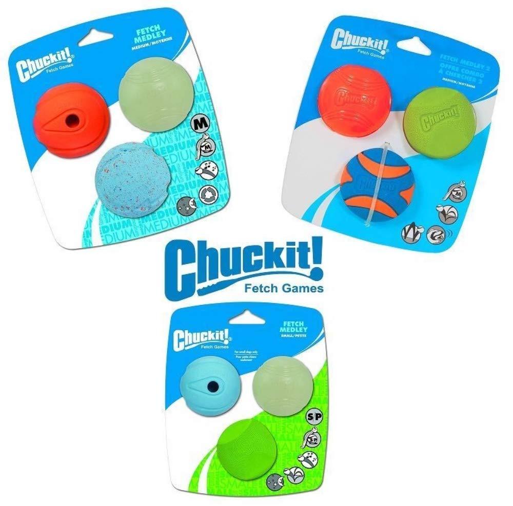Chuckit Gen 1 Fetch Pack Dog Balls - Interactive Dog Toys, High-Bounce Fetch Ball, Floating Ultra and Rugged Balls, Durable - Size Medium, 2.5-inch Diameter, Set of 3 - Image 10