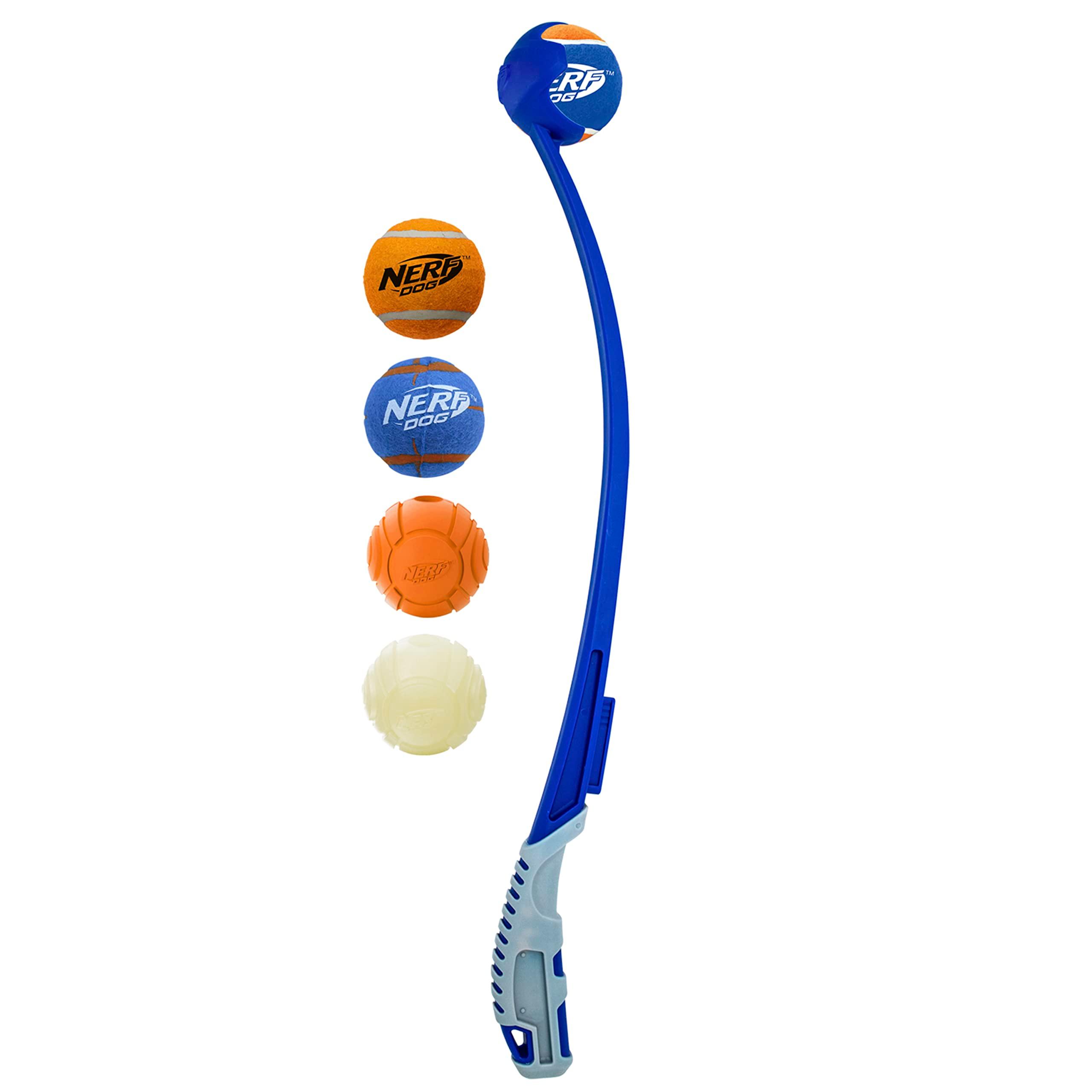 Nerf Dog 25in Translucent Air Strike Thrower, Dog Toy Gift Set with Five 2.5in Balls, Lightweight, Durable and Water Resistant, for Small/Medium/Large Breeds - Image 5