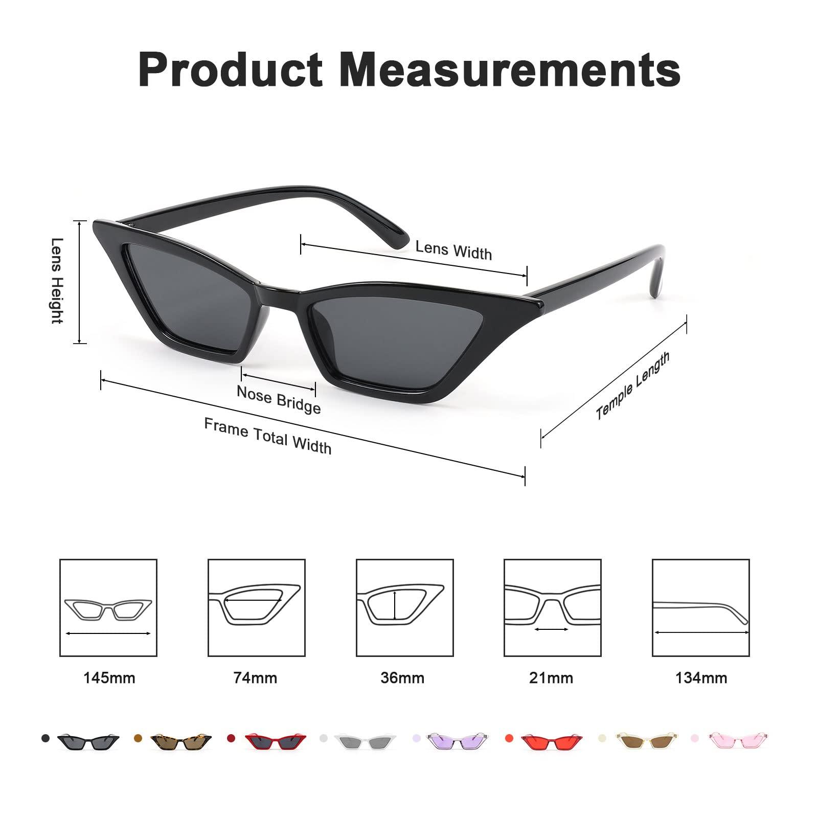 FEISEDY Small Cat Eye Sunglasses Vintage Square Shade Women Eyewear B2291 - Image 4