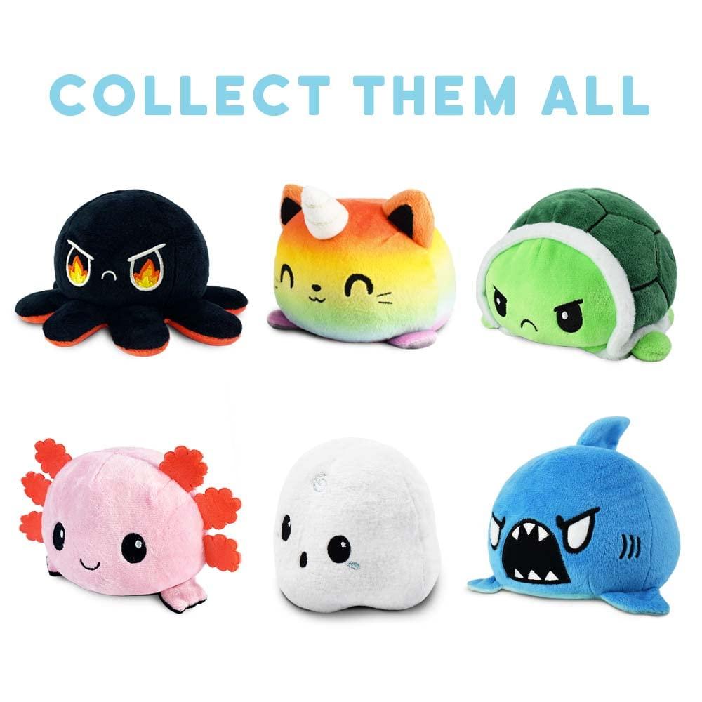TeeTurtle - The Original Reversible Turtle Plushie - Green - Cute Sensory Fidget Stuffed Animals That Show Your Mood 4 inch - Image 4